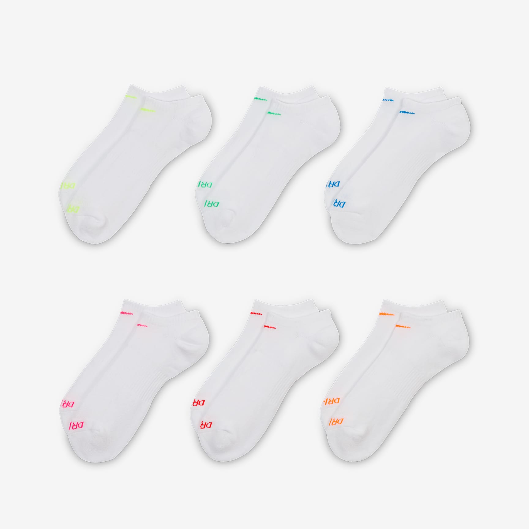 Nike Everyday Plus Cushioned Training No-Show Socks (6 Pairs)