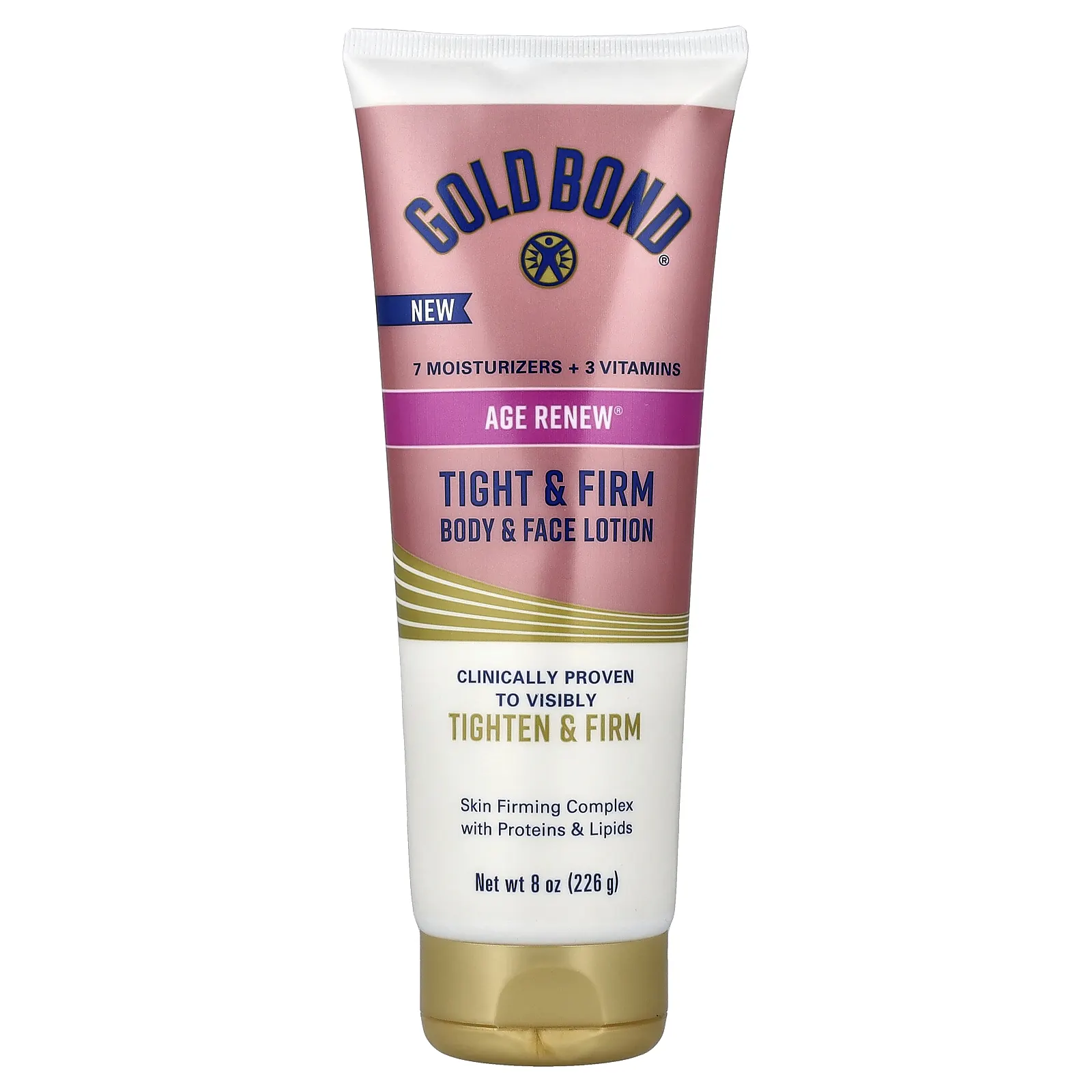 Gold Bond, Age Renew®, упругость и упругость, лосьон для тела и лица, 226 г (8 унций)