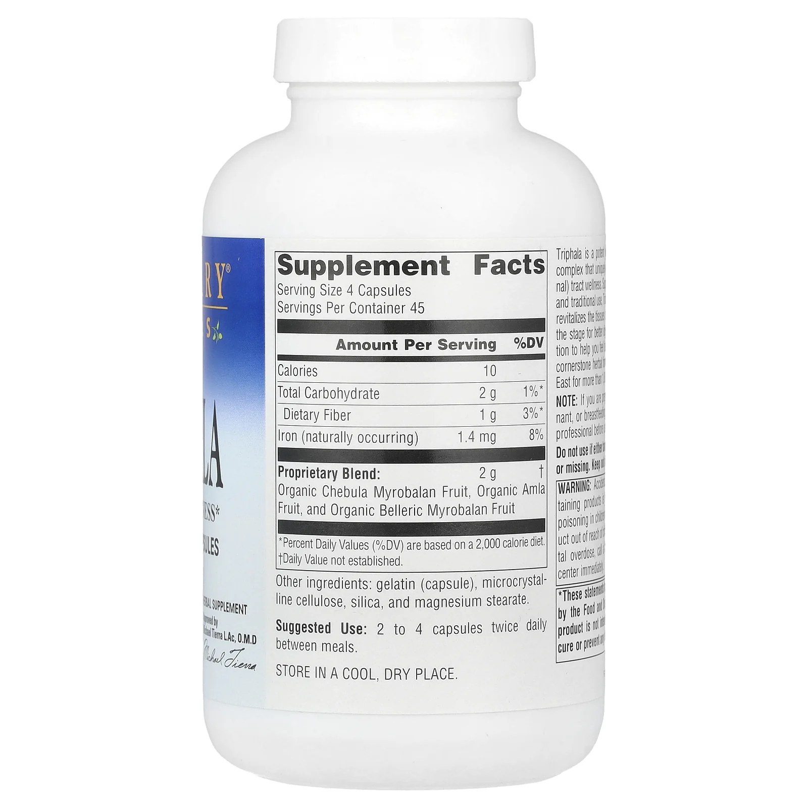 Planetary Herbals, Triphala, 500 мг, 180 капсул