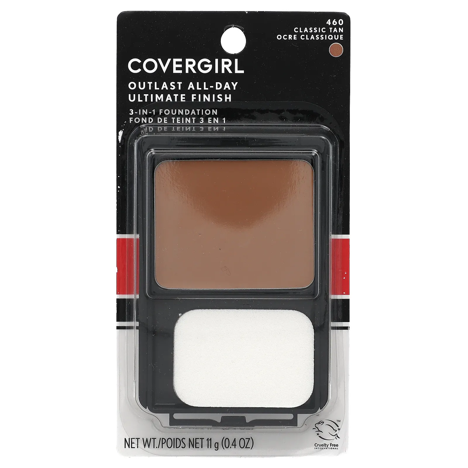 Covergirl, Outlast All-Day Ultimate Shine, тональный крем 3 в 1, оттенок 460 классический загар, 11 г (0,4 унции)