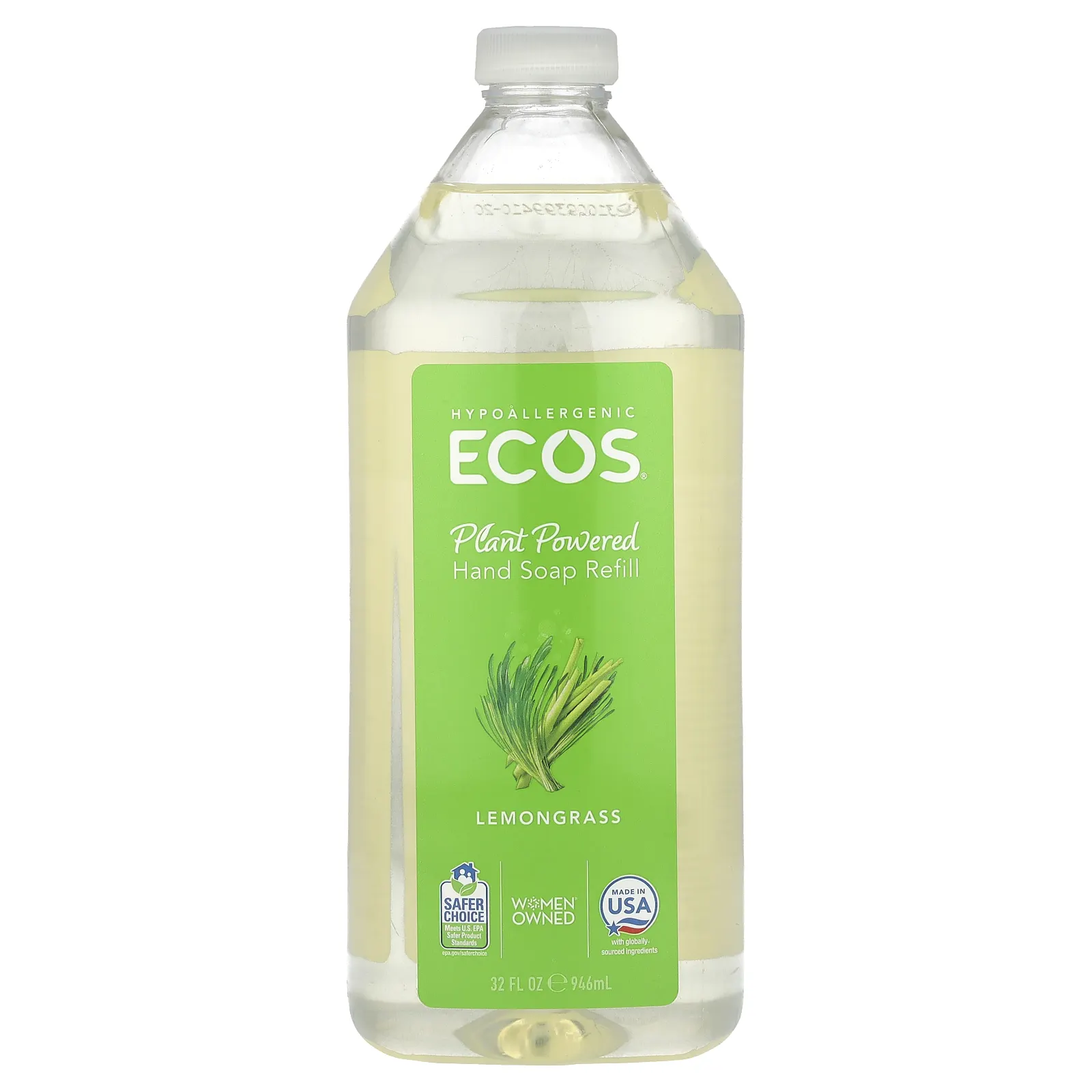 Earth Friendly Products, Ecos, мыло для рук, лемонграсс, 946 мл (32 жидк. Унции)