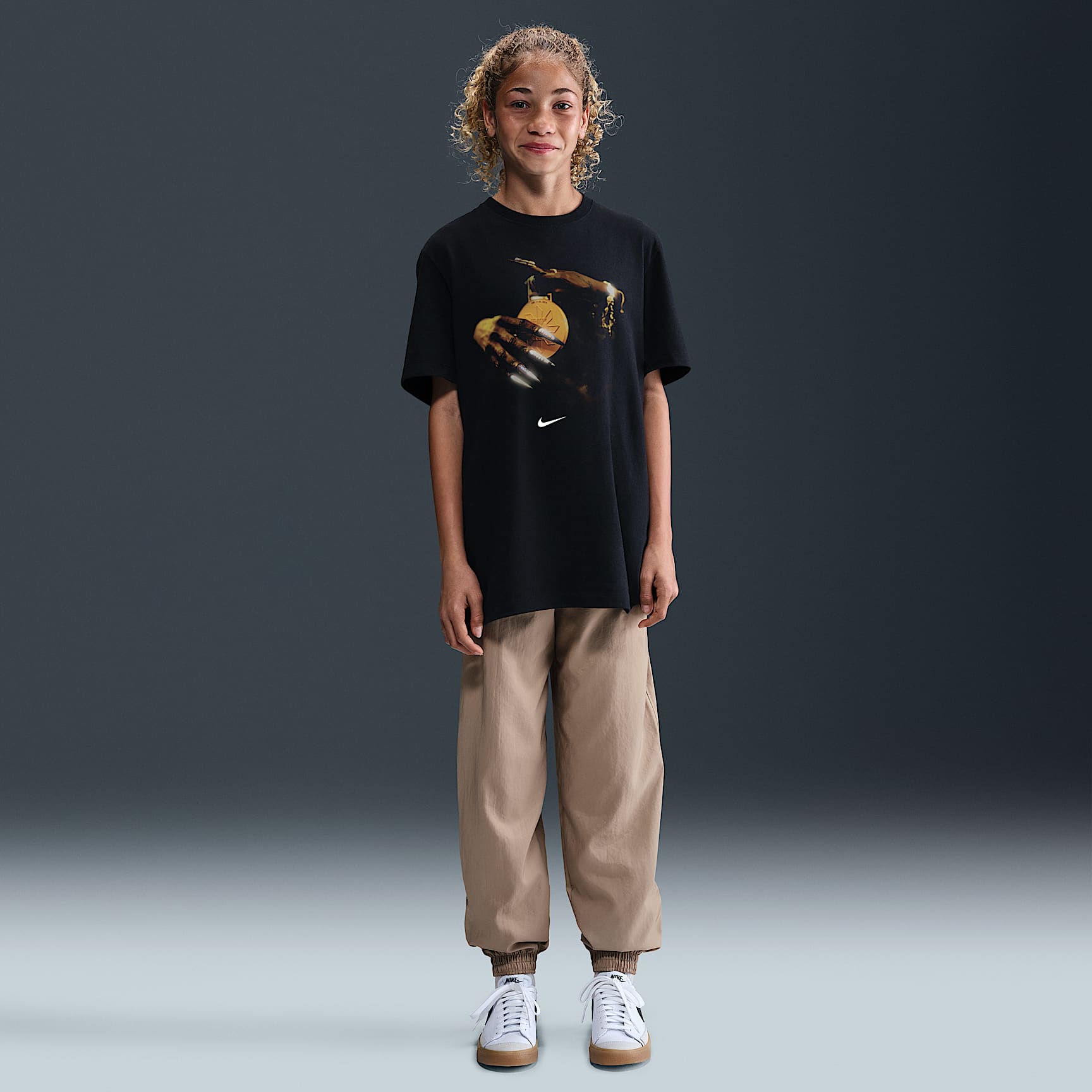 Sha'Carri Richardson "So Win" Big Kids' Nike Running T-Shirt