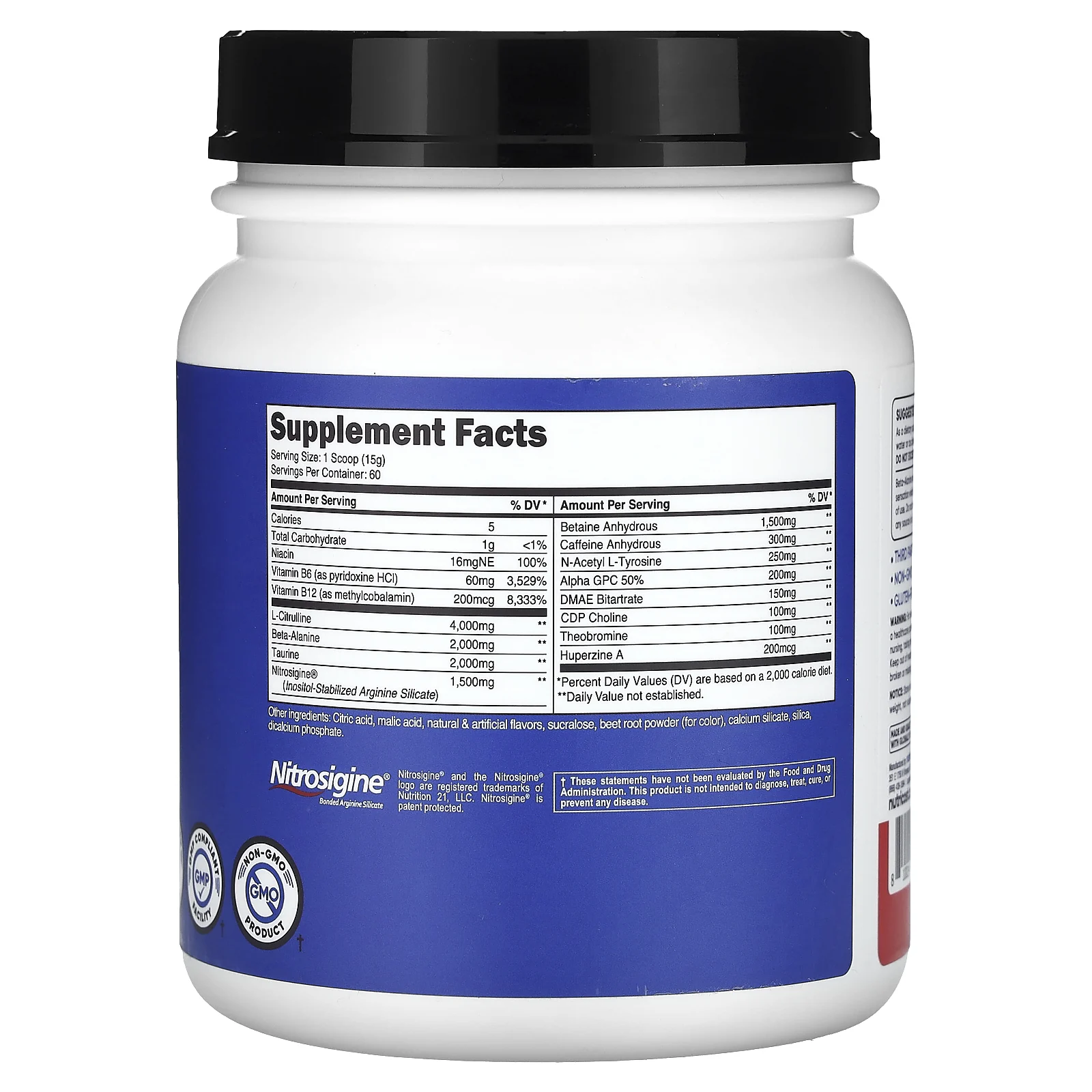 Nutricost, Performance, PRE-X, предтренировочный комплекс Xtreme, фруктовый пунш, 906 г (2 фунта)