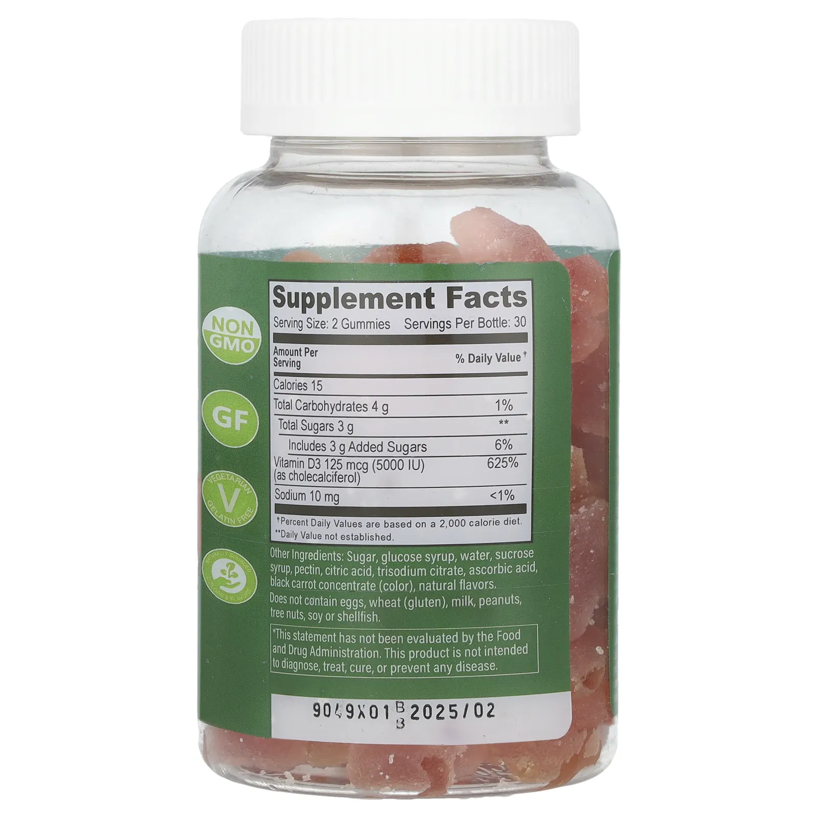 YumV's, Витамин D, ягодный вкус, 5000 МЕ, 60 желейных таблеток