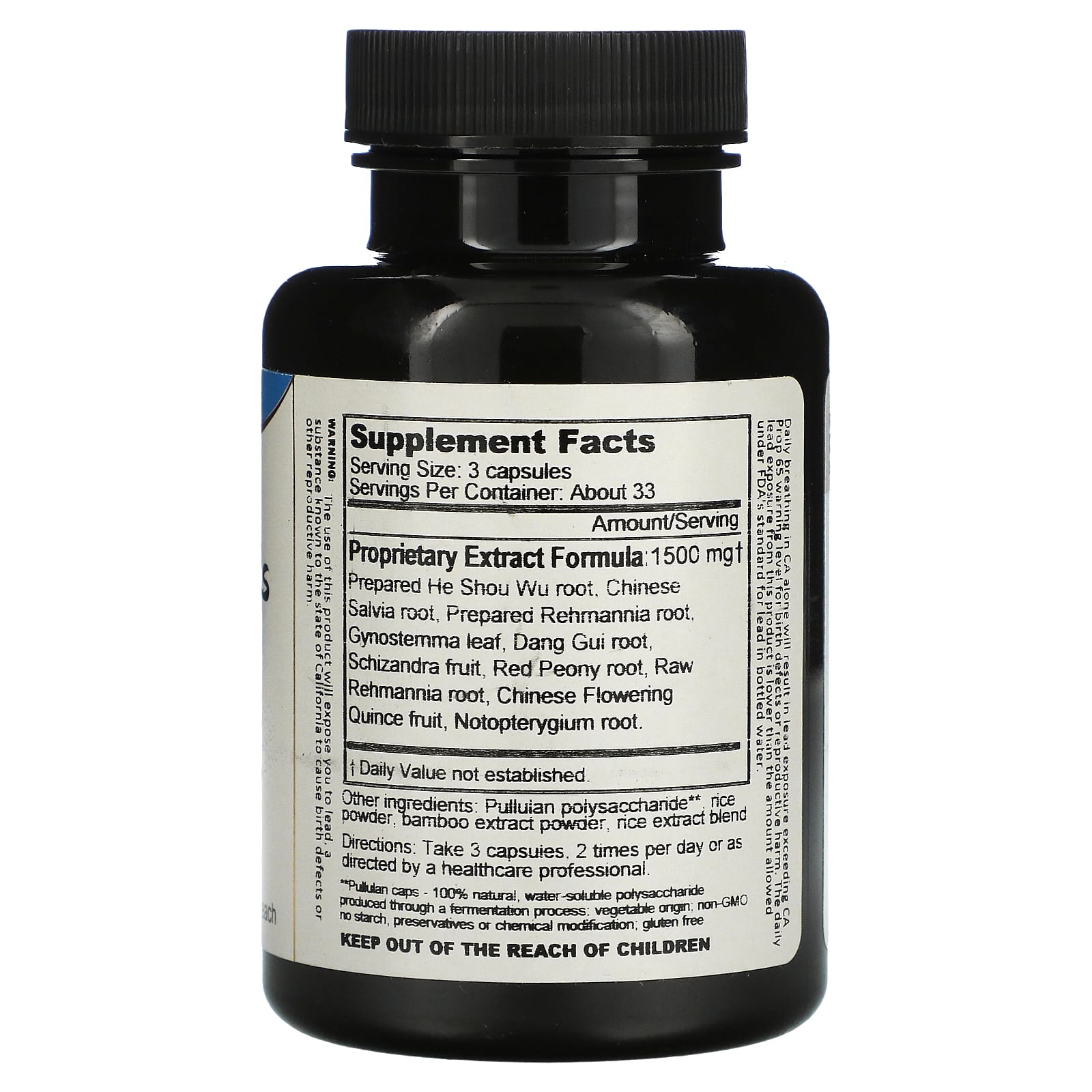 Dragon Herbs, Для волос и ногтей, 500 мг, 100 вегетарианских капсул