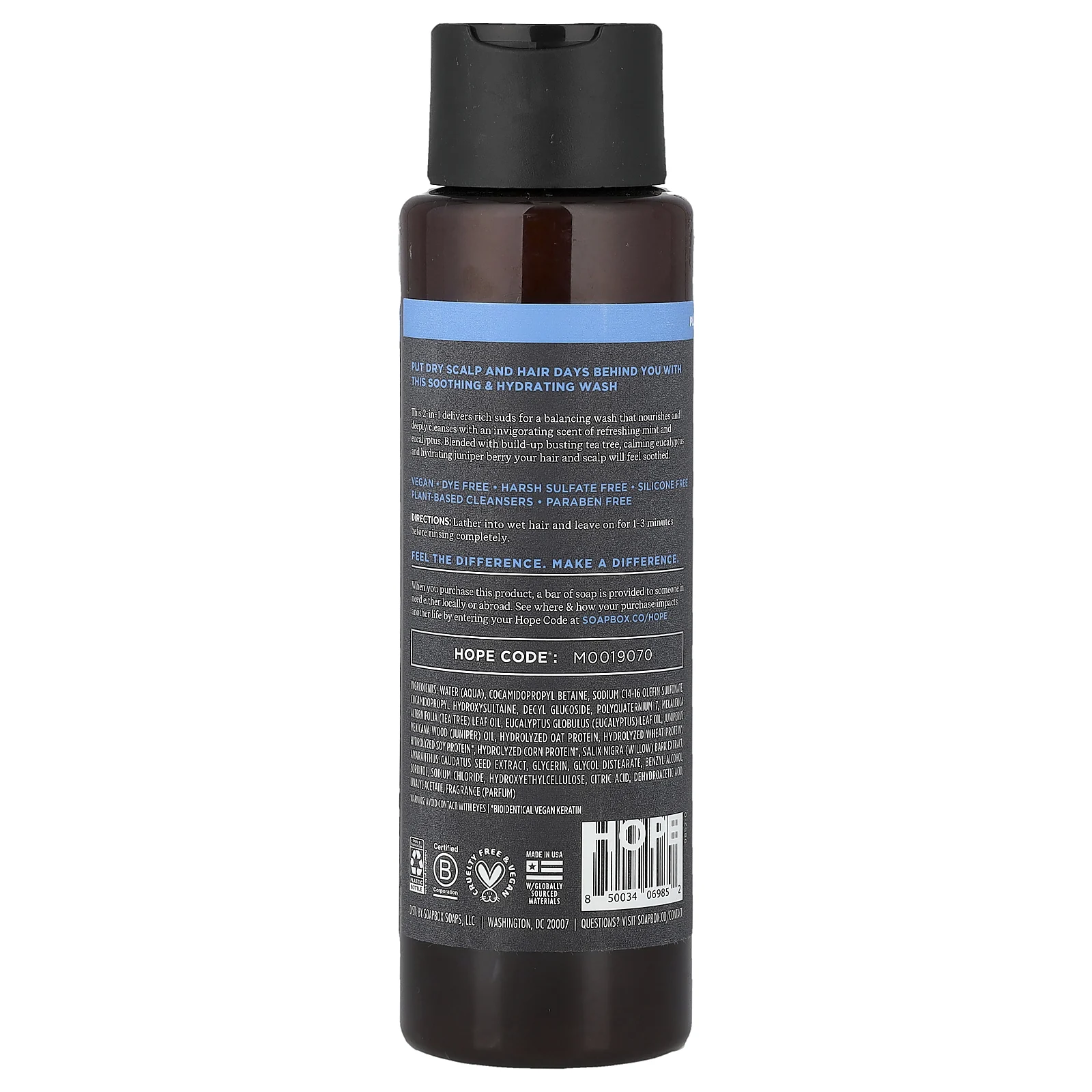 Soapbox, Scalp Care, 2 в 1, шампунь и кондиционер для волос, чайное дерево и эвкалипт, 473 мл (16 жидк. унций)