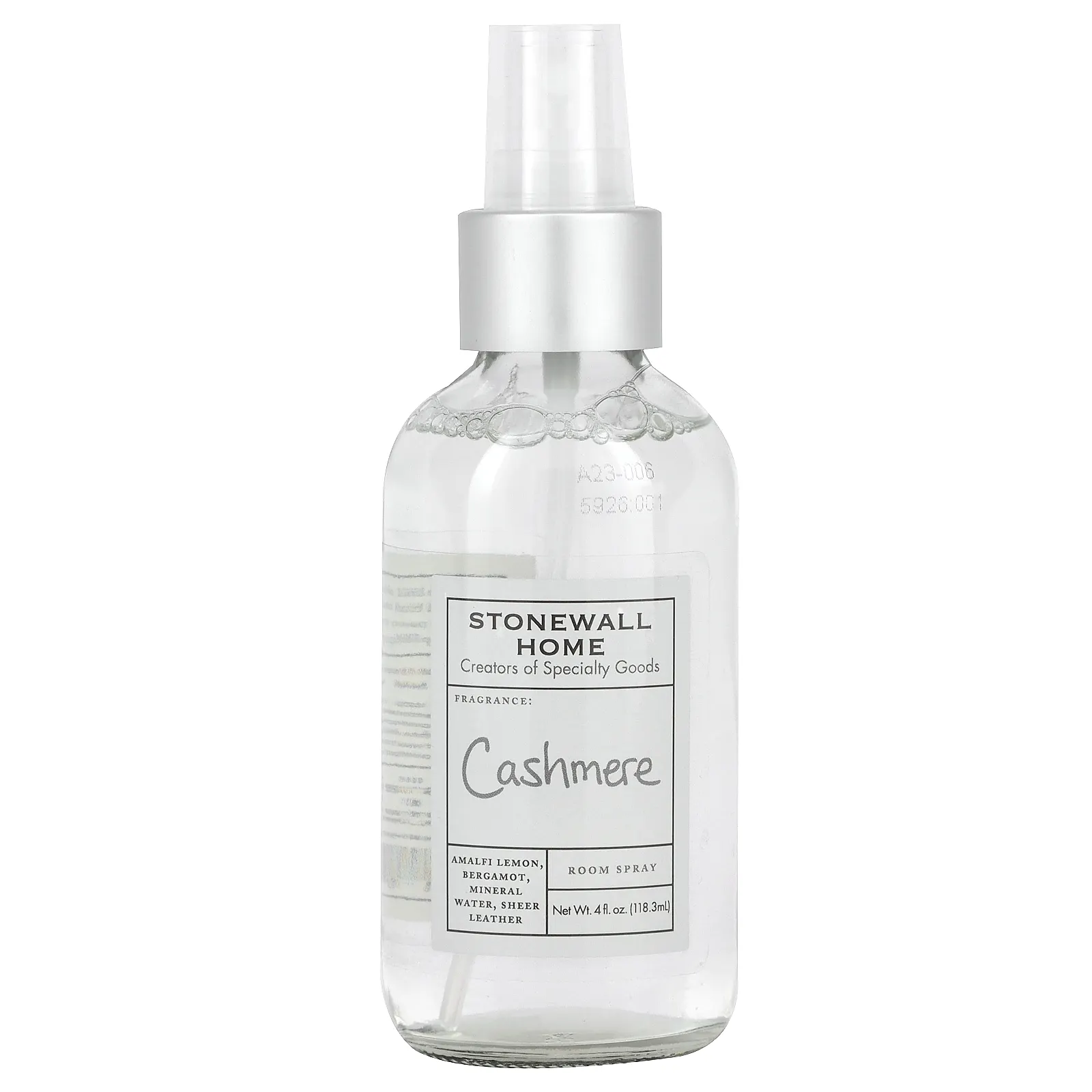 Stonewall Kitchen, спрей для комнаты, кашемир, 118,3 мл (4 жидк. унции)