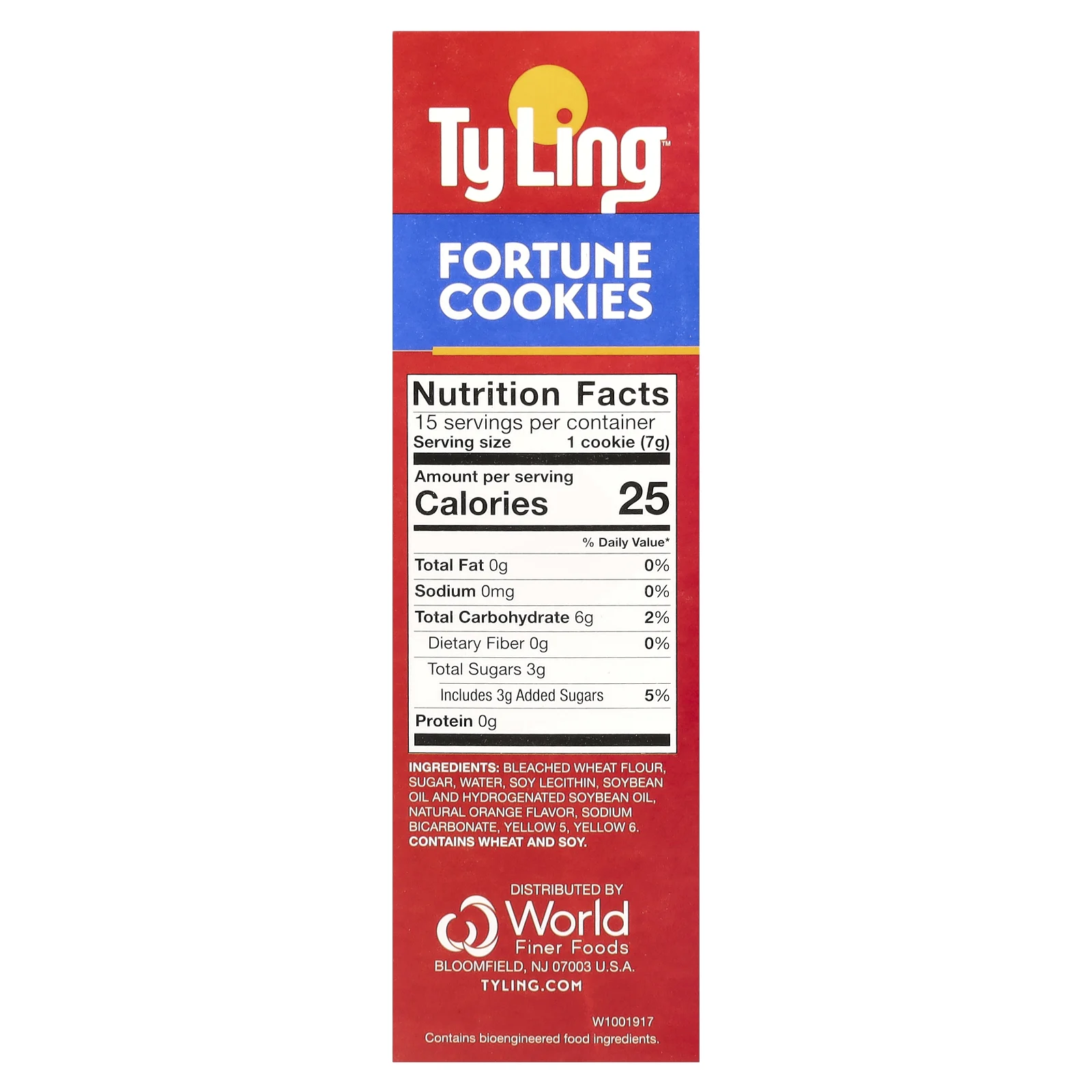 Ty Ling, Печенье с предсказанием, 15 штук в индивидуальной упаковке