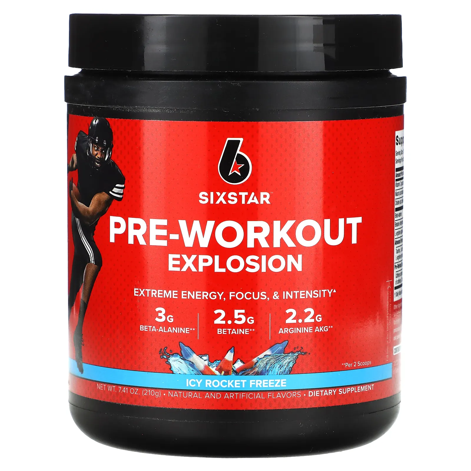 SIXSTAR, Pre-Workout Explosion, ледяная ракета, 210 г (7,41 унции)