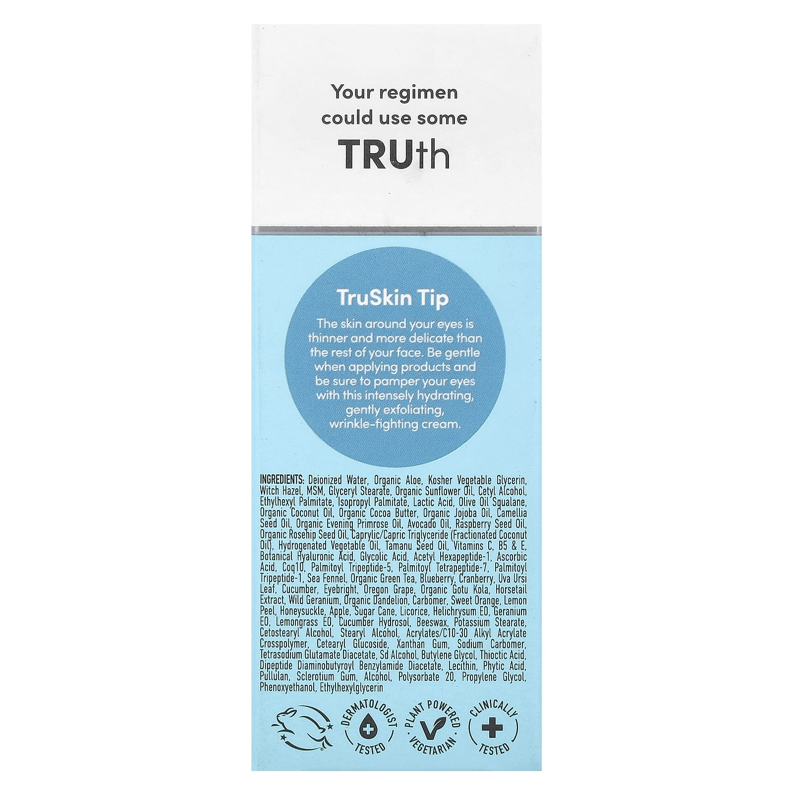 TruSkin, Крем для глаз с гиалуроновой кислотой, 0,5 жидкой унции (15 мл)