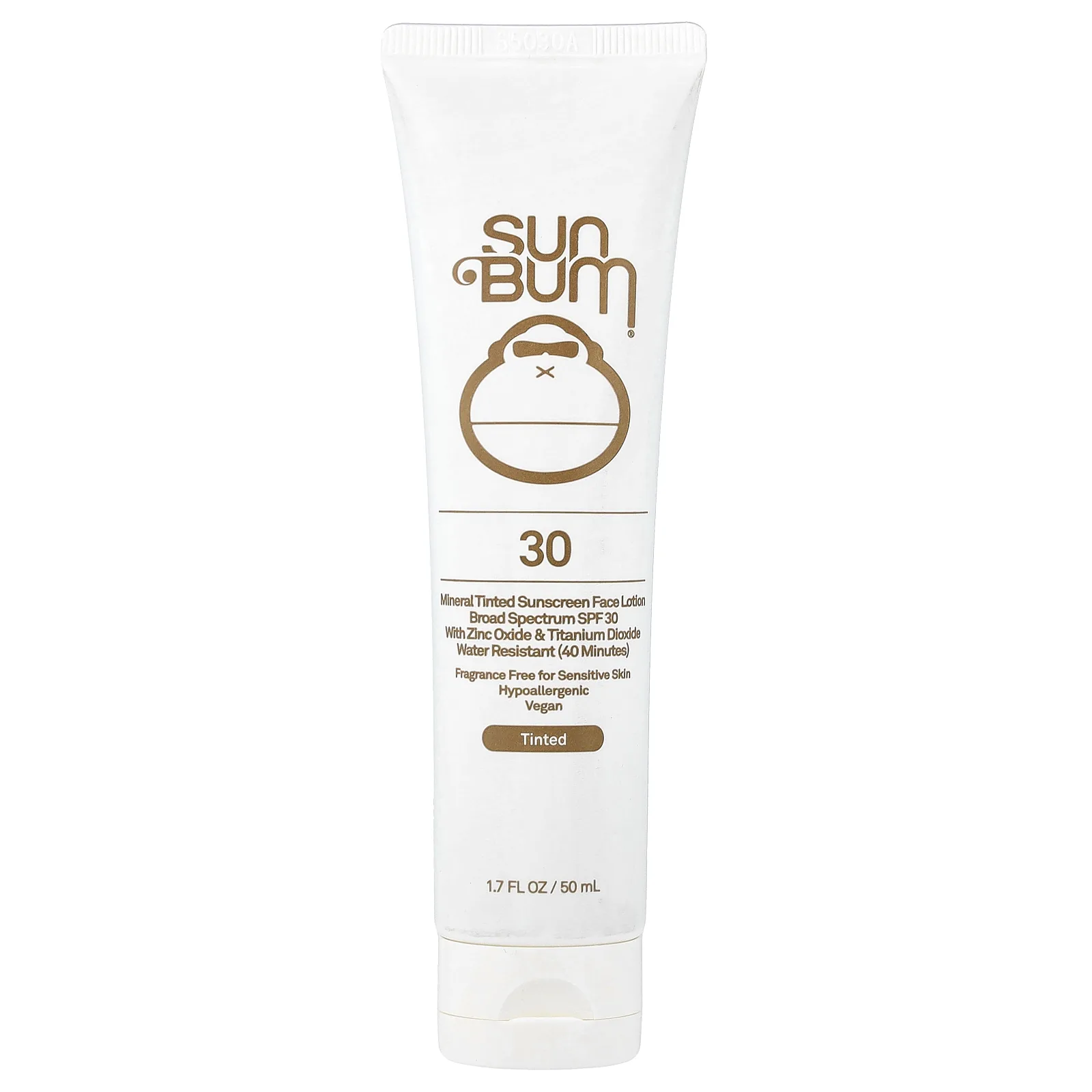 Sun Bum, солнцезащитный лосьон для лица, с SPF 30, для чувствительной кожи, без отдушки, 50 мл (1,7 жидк. унции)