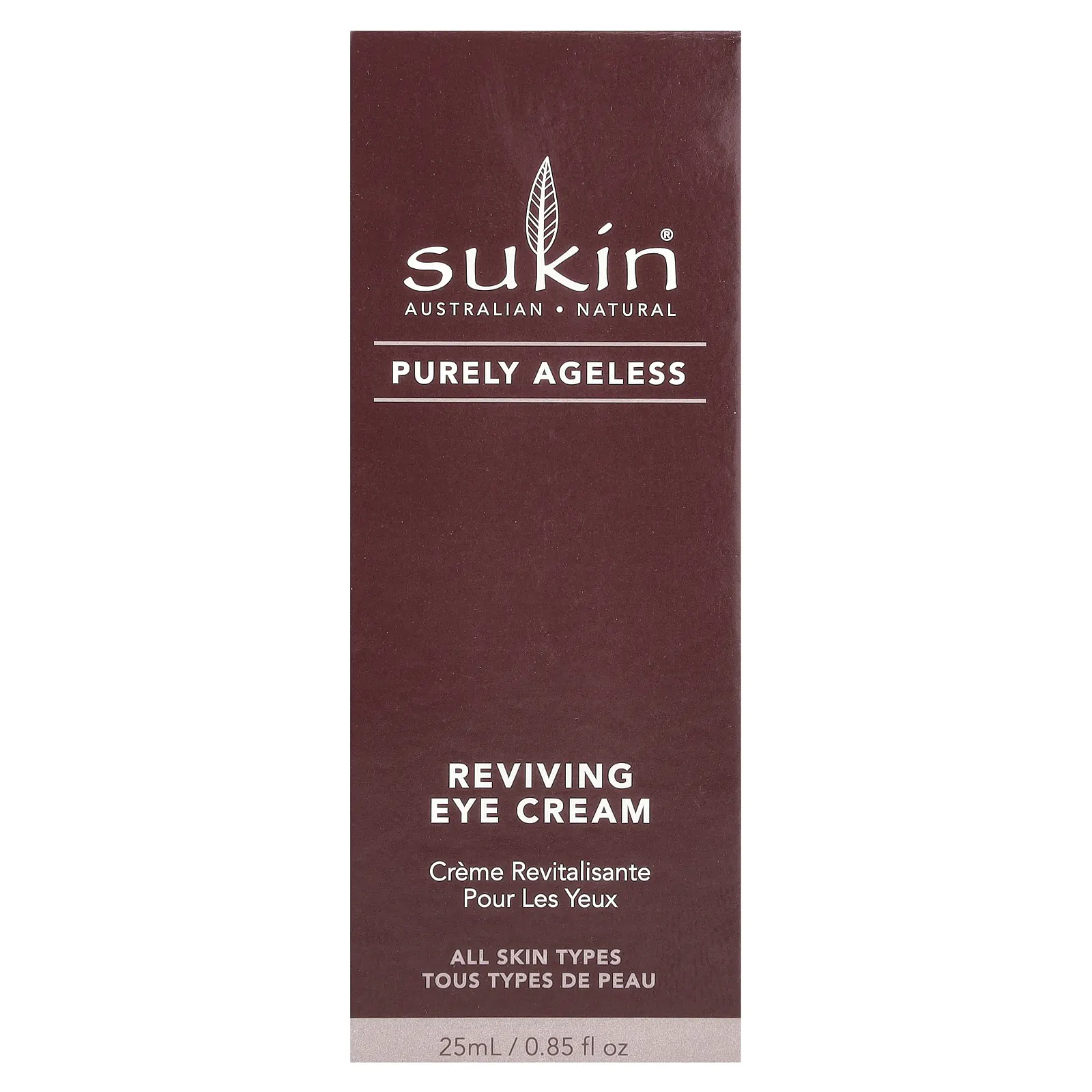 Sukin, Purely Ageless, восстанавливающий крем для кожи вокруг глаз, 25 мл (0,85 жидк. Унции)