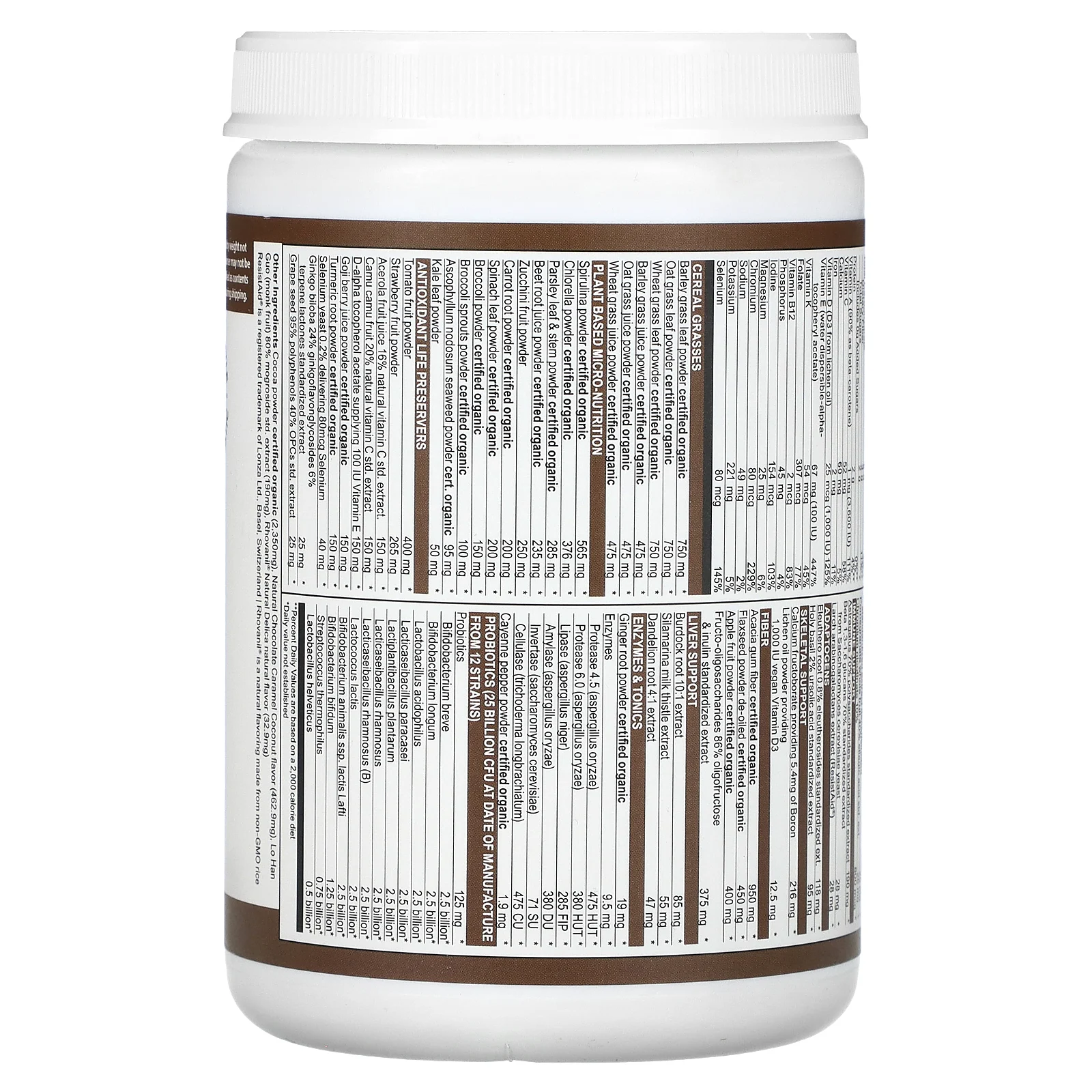 Vibrant Health, Green Vibrance + 25 млрд пробиотиков, версия 21.0, шоколад и кокос, 350 г (12,35 унции)