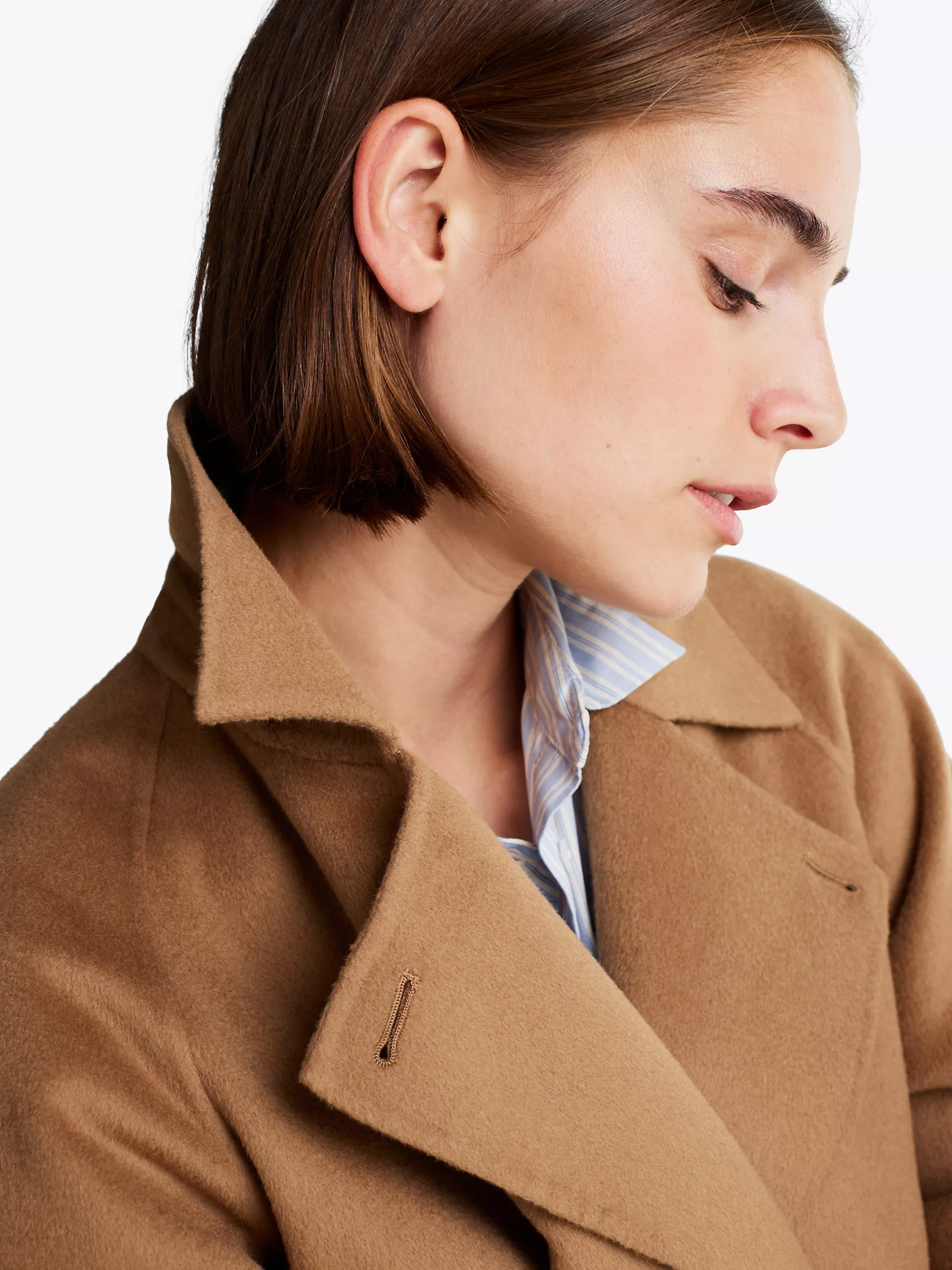 Женское пальто Tommy Hilfiger, Удлиненный тренч свободного кроя из шерстяной смеси