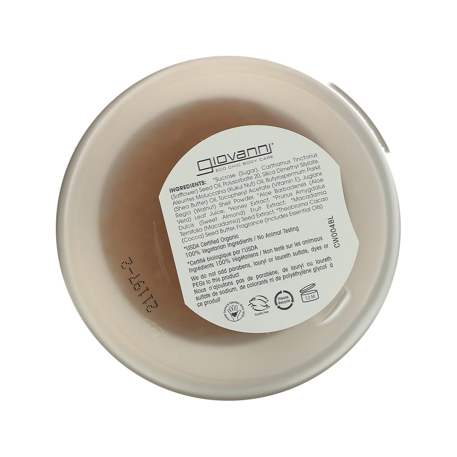 Giovanni, Hot Chocolate, сахарный скраб с измельченными какао-бобами, 260 г (9 унций)