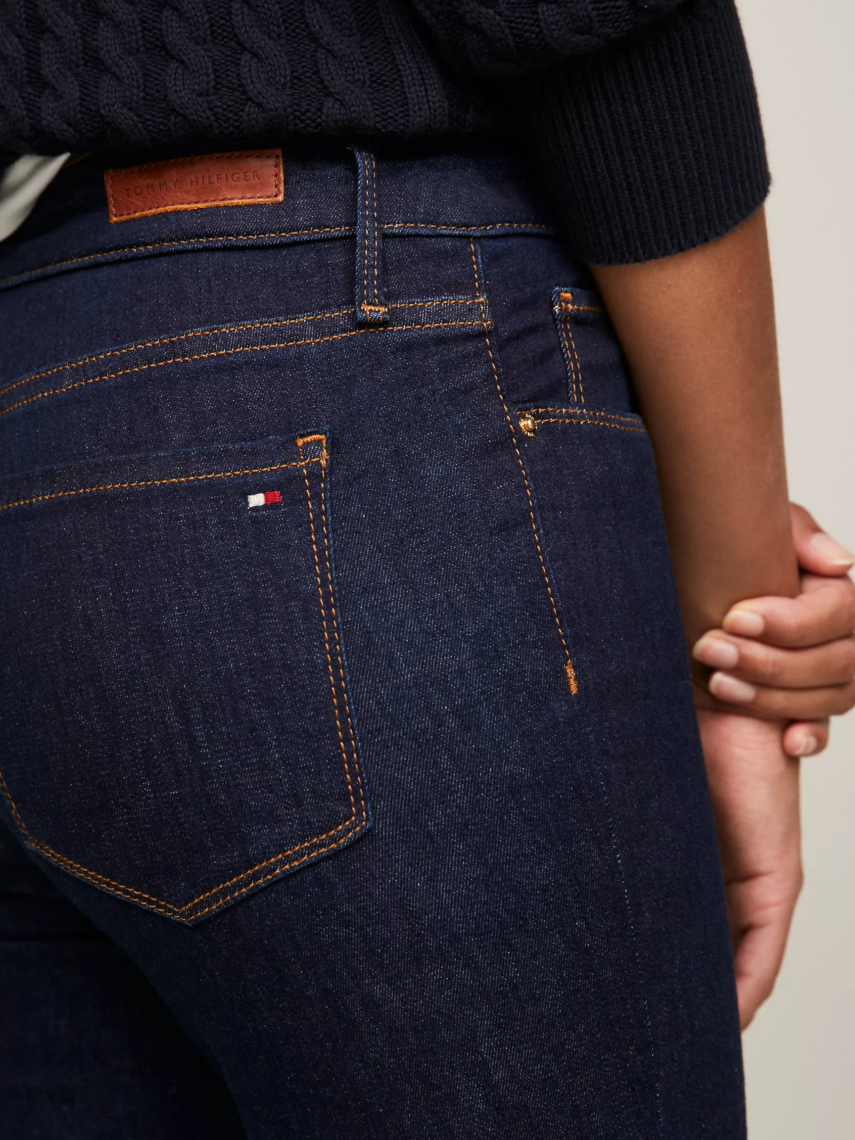 Женские джинсы Tommy Hilfiger, Джинсы суперскинни темной стирки