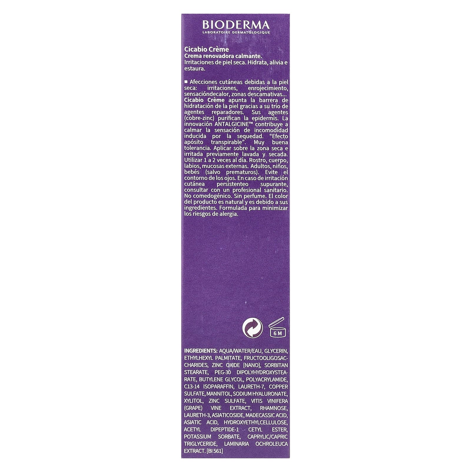 Bioderma, Cicabio Creme, успокаивающее и обновляющее средство, 40 мл (1,3 жидк. Унции)