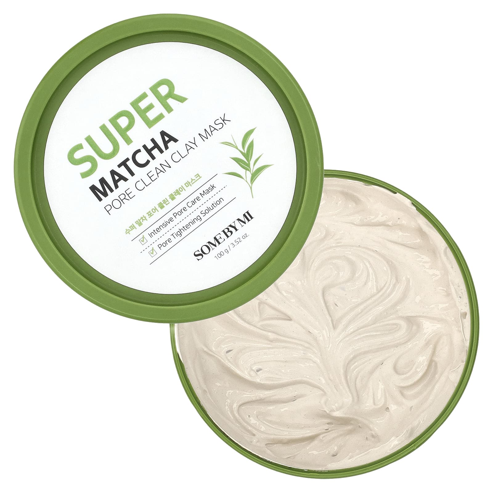 SOME BY MI, Супер-Матча, очищающая бьюти-маска из глины, 100 г (3,52 унции)