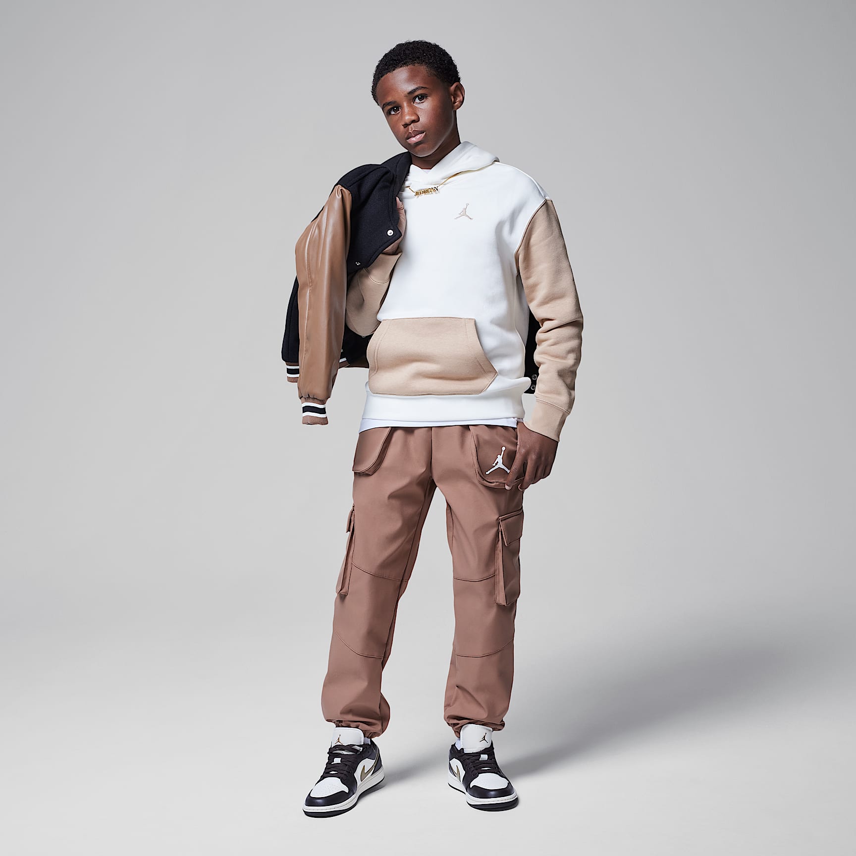 Jordan Big Kids' Brooklyn Fleece Pullover Hoodie