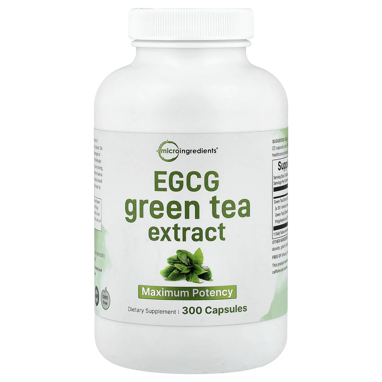 Micro Ingredients, EGCG, экстракт зеленого чая, 300 капсул (225 мг в 1 капсуле)