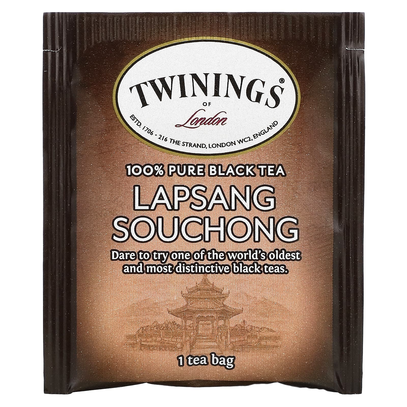 Twinings, лапсанг сушонг, 100% чистый черный чай, 20 чайных пакетиков, 40 г (1,41 унции)
