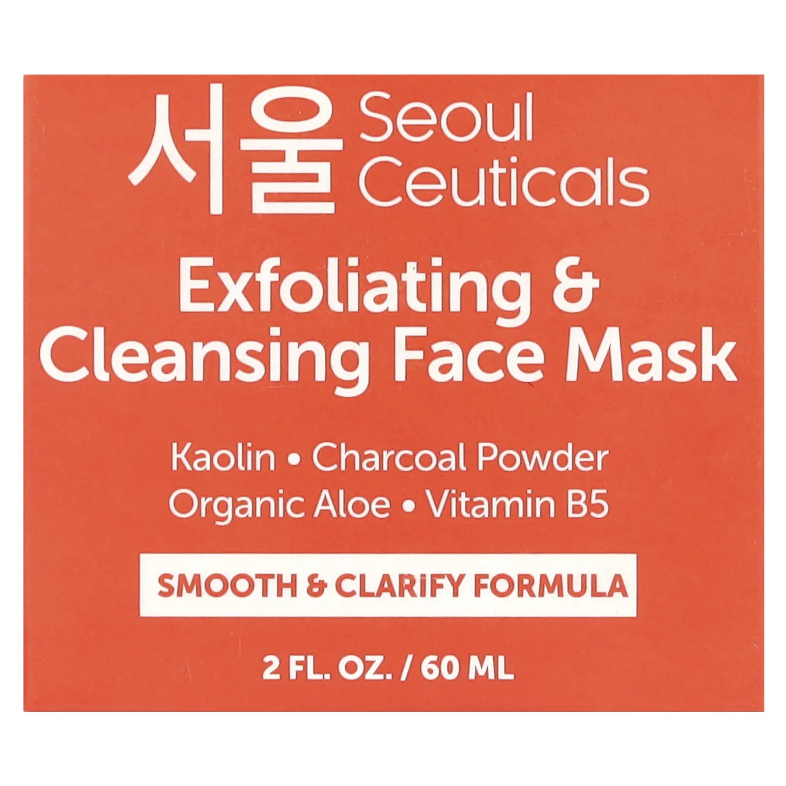 SeoulCeuticals, отшелушивающая и очищающая маска для лица, 60 мл (2 жидк. унции)