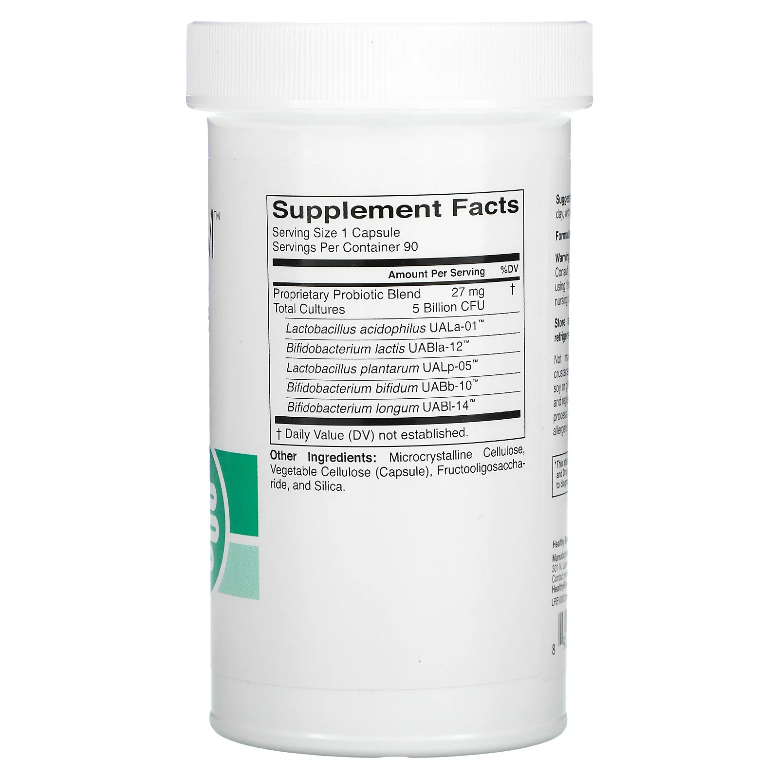 HealthyBiom, пробиотики для ежедневной поддержки, 5 млрд КОЕ, 90 растительных капсул