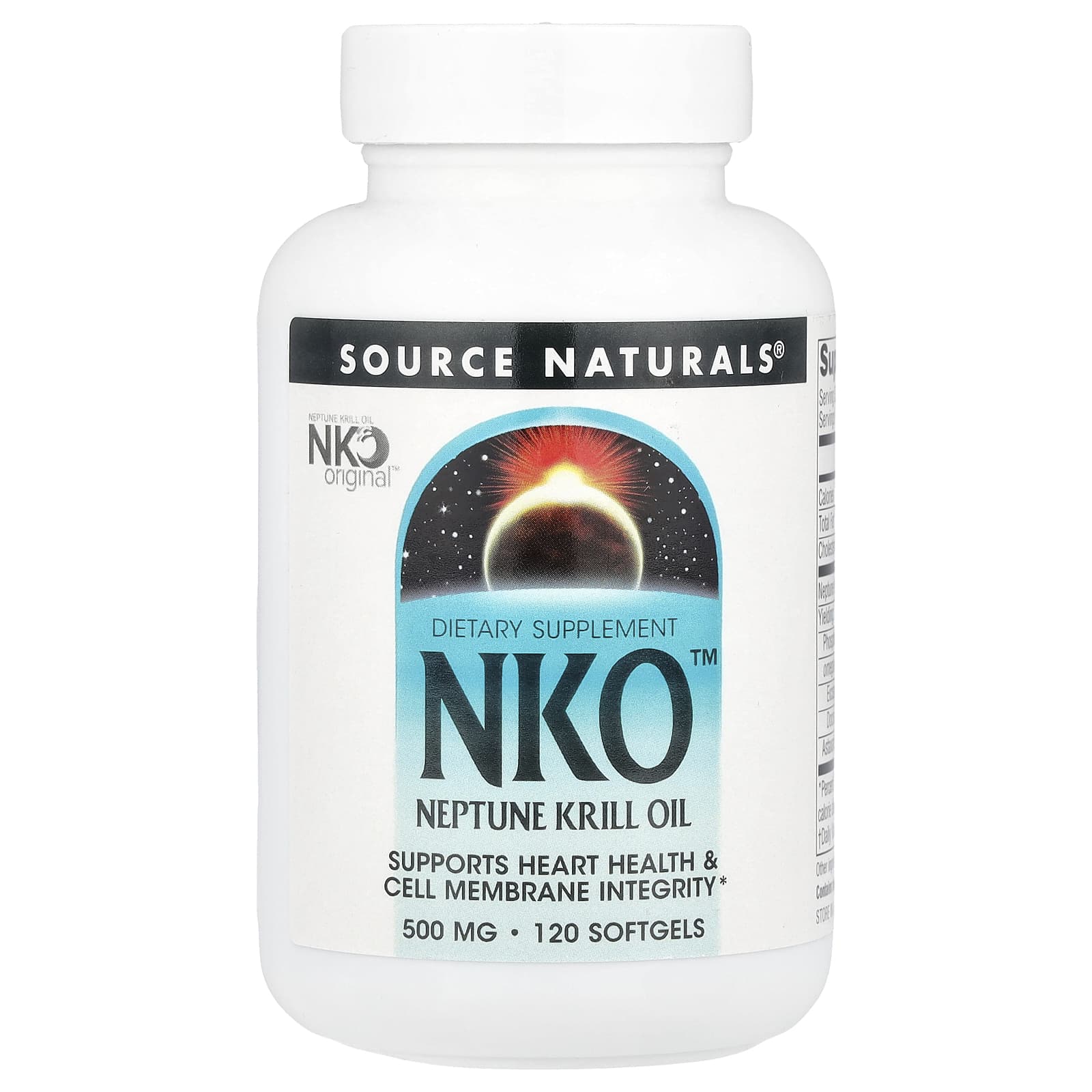Source Naturals, NKO, Neptune Krill Oil, 500 мг, 120 капсул