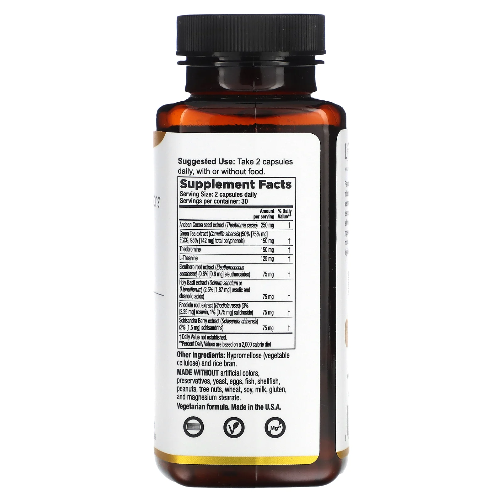 LifeSeasons, Energy, поддержка жизненного тонуса, 60 вегетарианских капсул