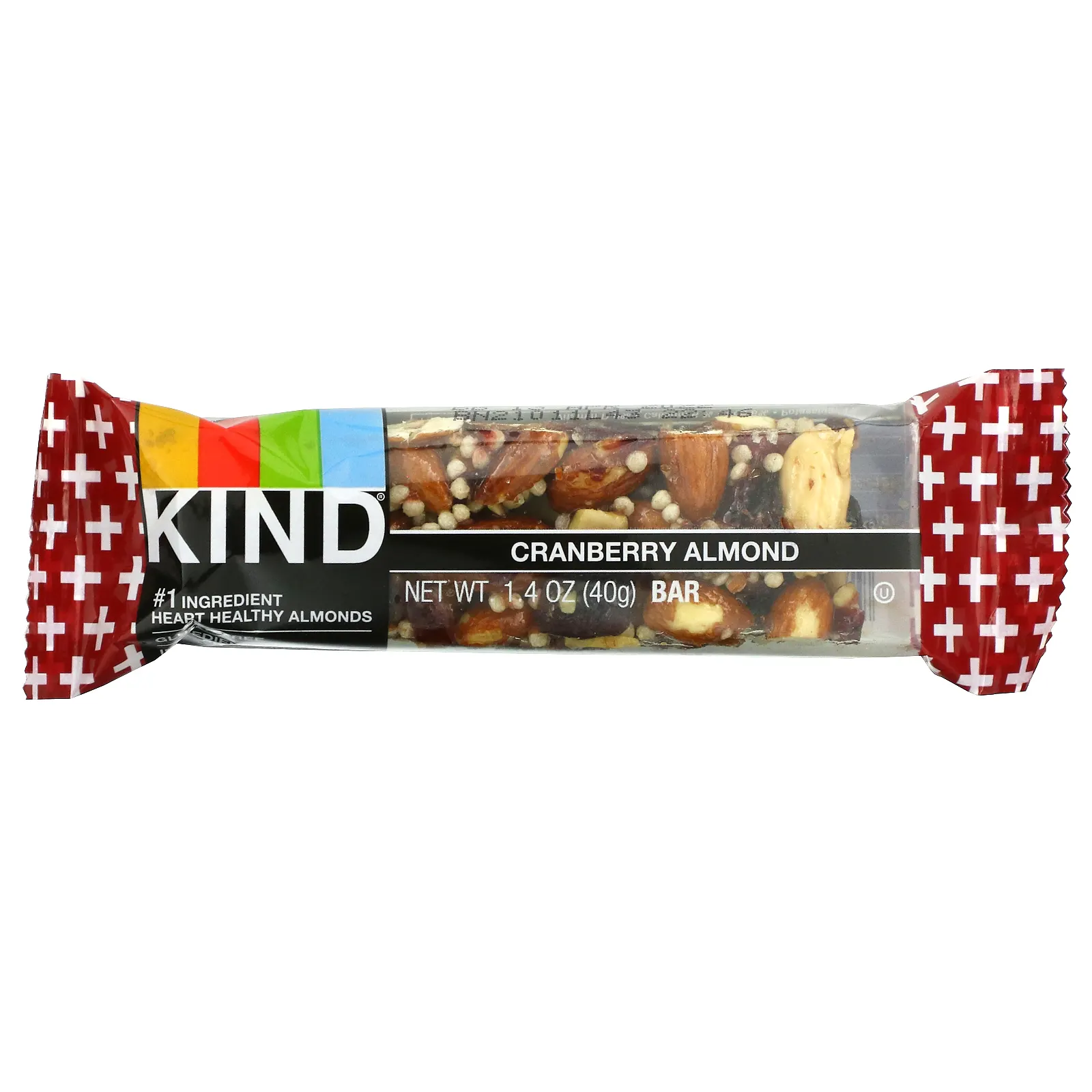 KIND Bars, Kind BARS, батончики с клюквой и миндалем, 12 батончиков, по 40 г (1,4 унции)