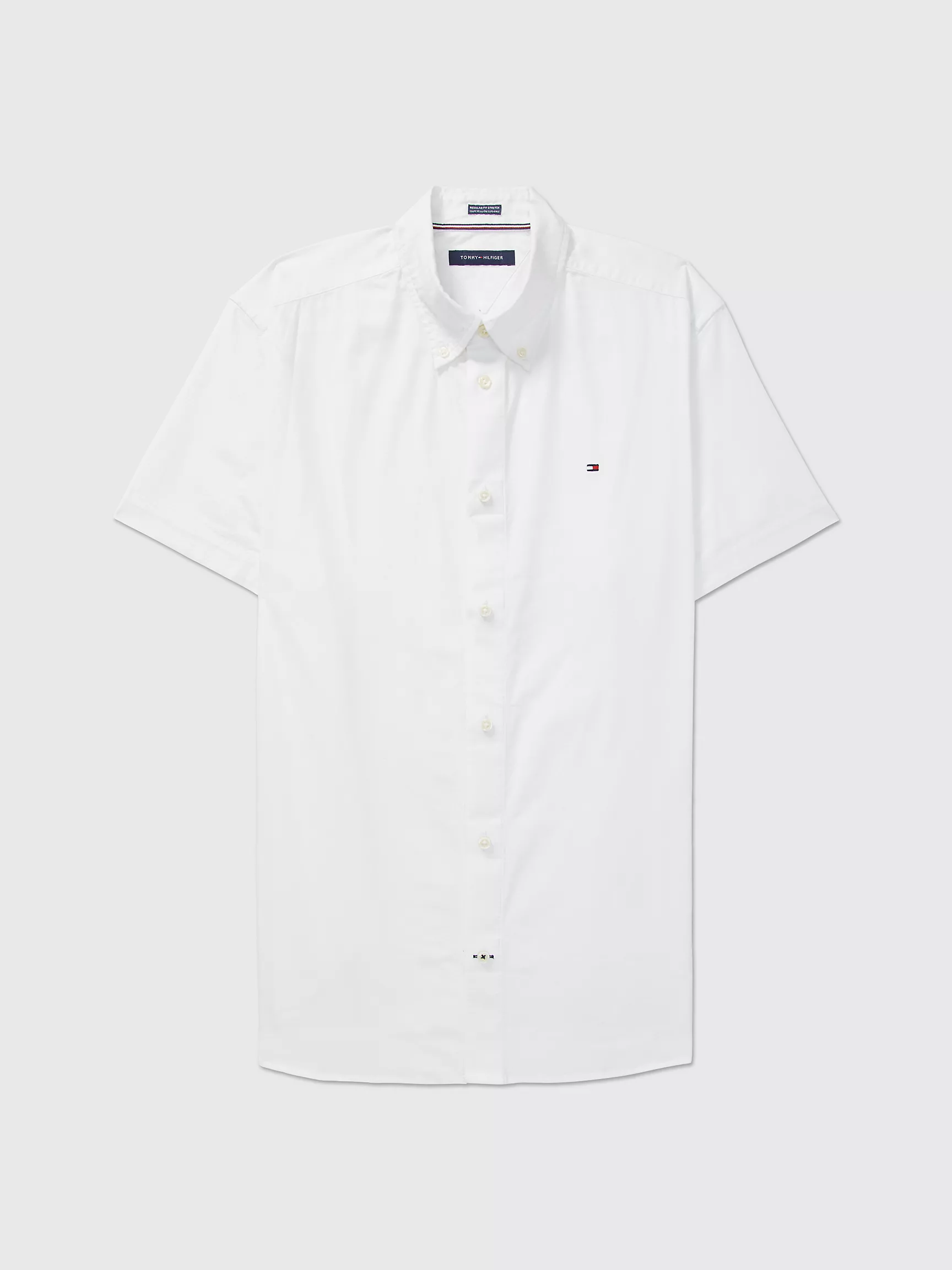 Мужская рубашка Tommy Hilfiger, Эластичная рубашка с короткими рукавами стандартного кроя