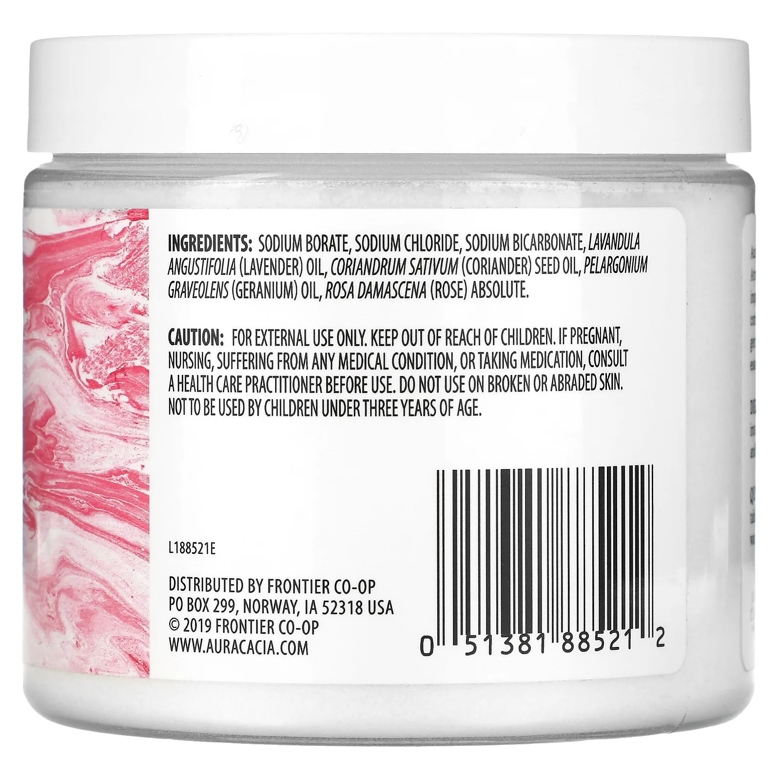 Aura Cacia, Ароматерапевтическое средство для ванны с минералами, успокаивающая герань, 16 унций (454 г)