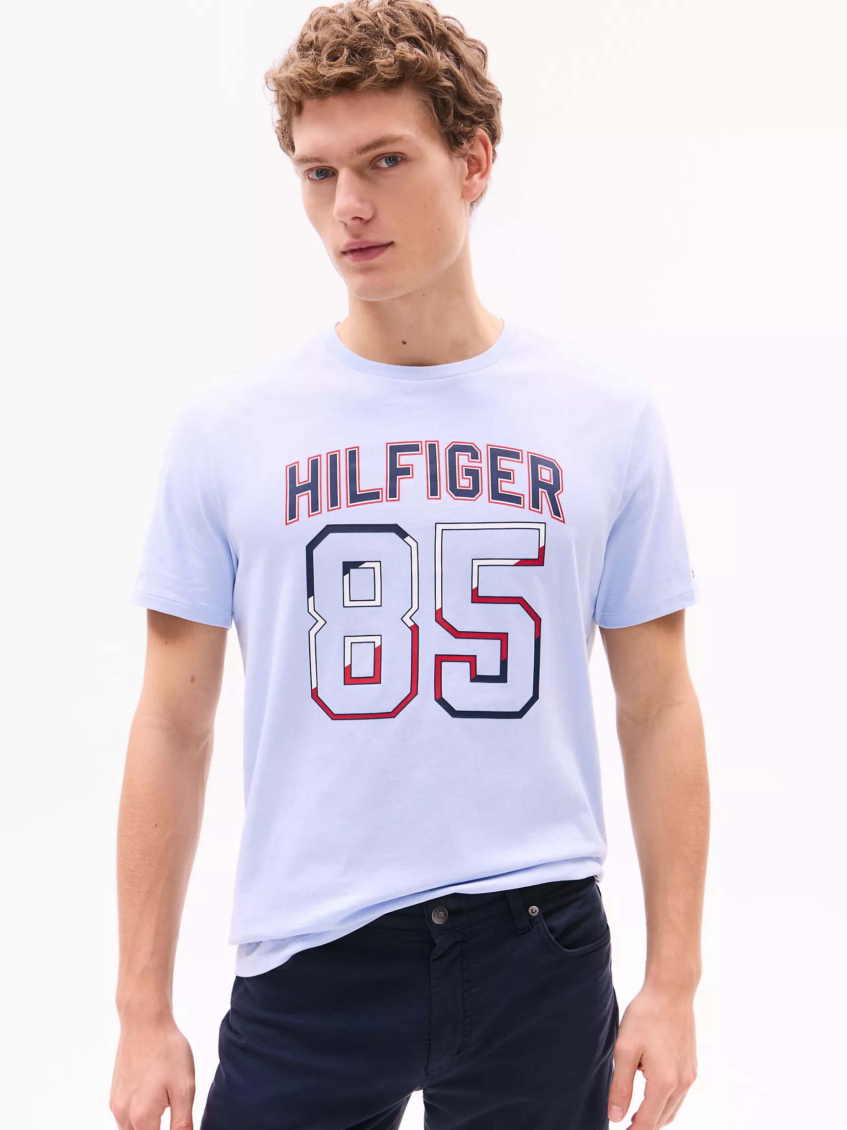 Мужская футболка Tommy Hilfiger, Футболка с логотипом Hilfiger 85