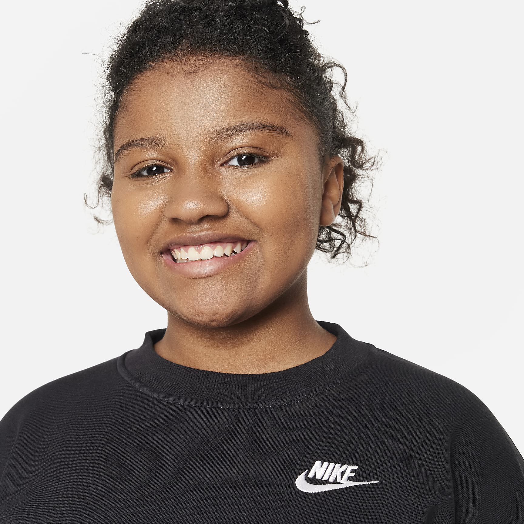 Nike Sportswear Club Fleece Big Kids' Oversized Sweatshirt (Extended Size)