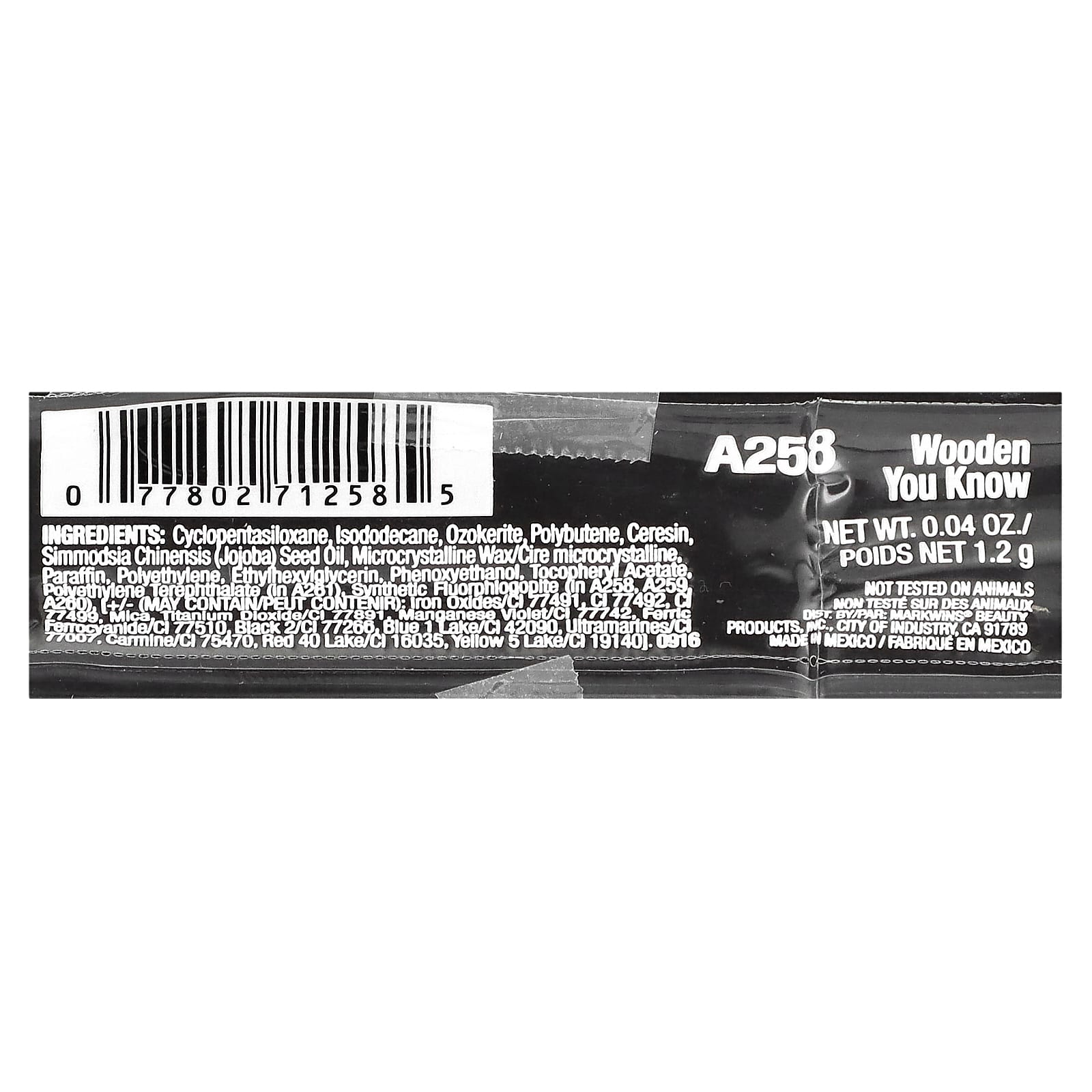 wet n wild, On Edge, стойкий карандаш для глаз, A258, древесный лак, 1,2 г (0,04 унции)