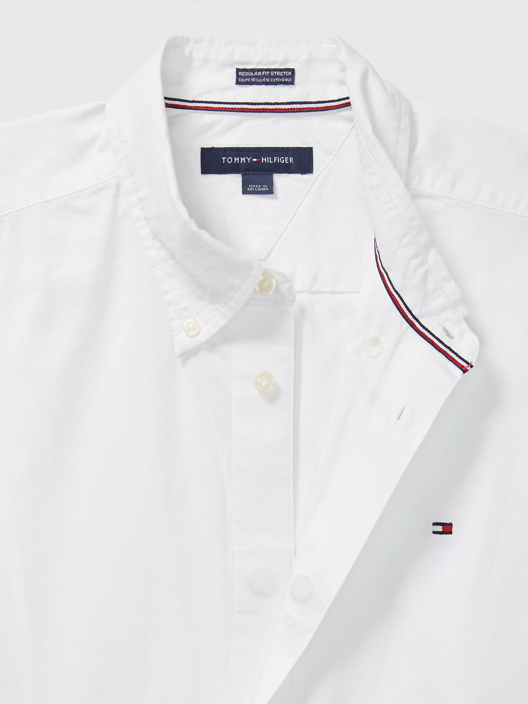 Мужская рубашка Tommy Hilfiger, Эластичная рубашка с короткими рукавами стандартного кроя