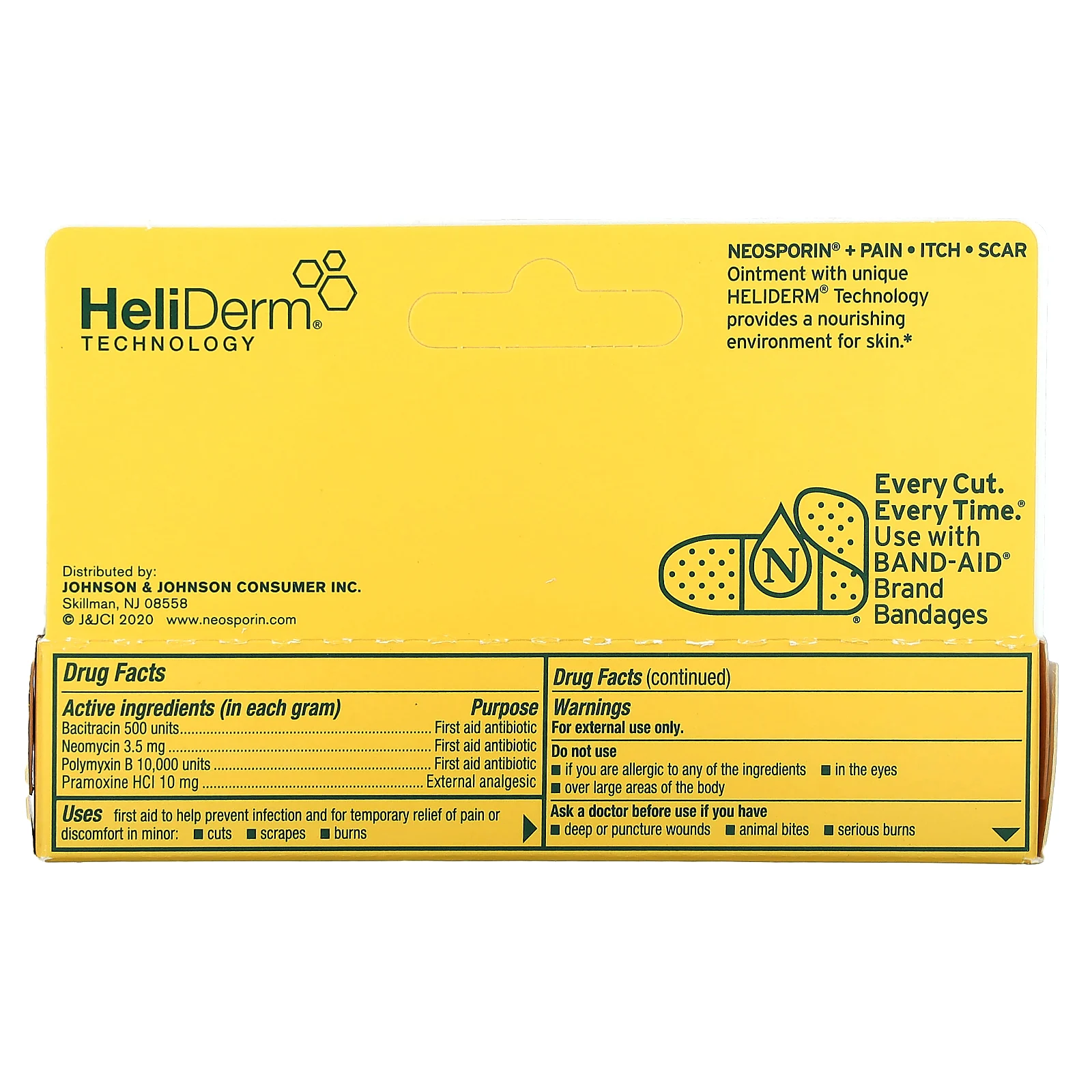 Neosporin, мазь от боли, зуда и шрамов, 28,3 г (1 унция)