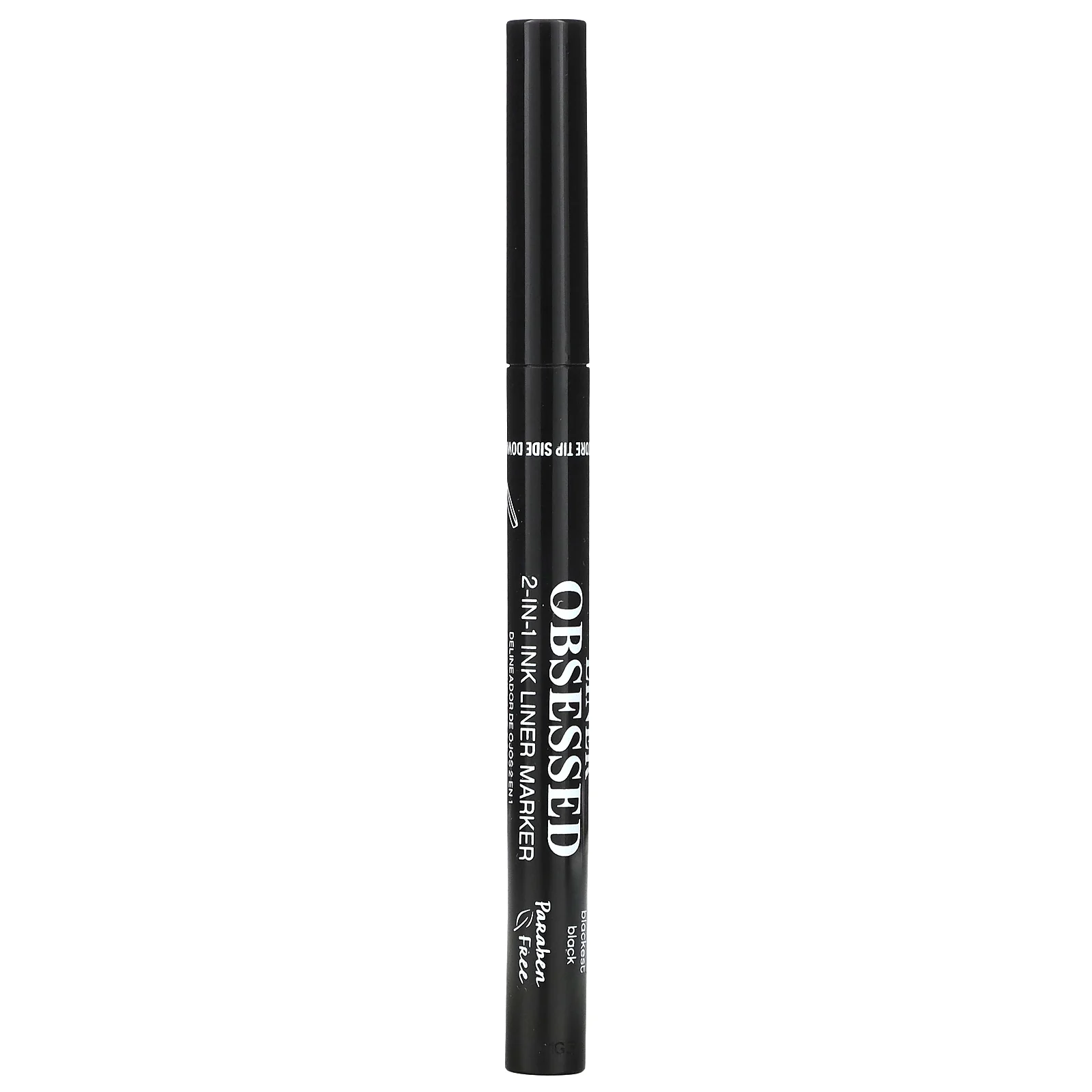 Palladio, Liner Obsess, чернильный лайнер-маркер 2-в-1, черный ELF03, 1 мл (0,034 жидк. Унции)