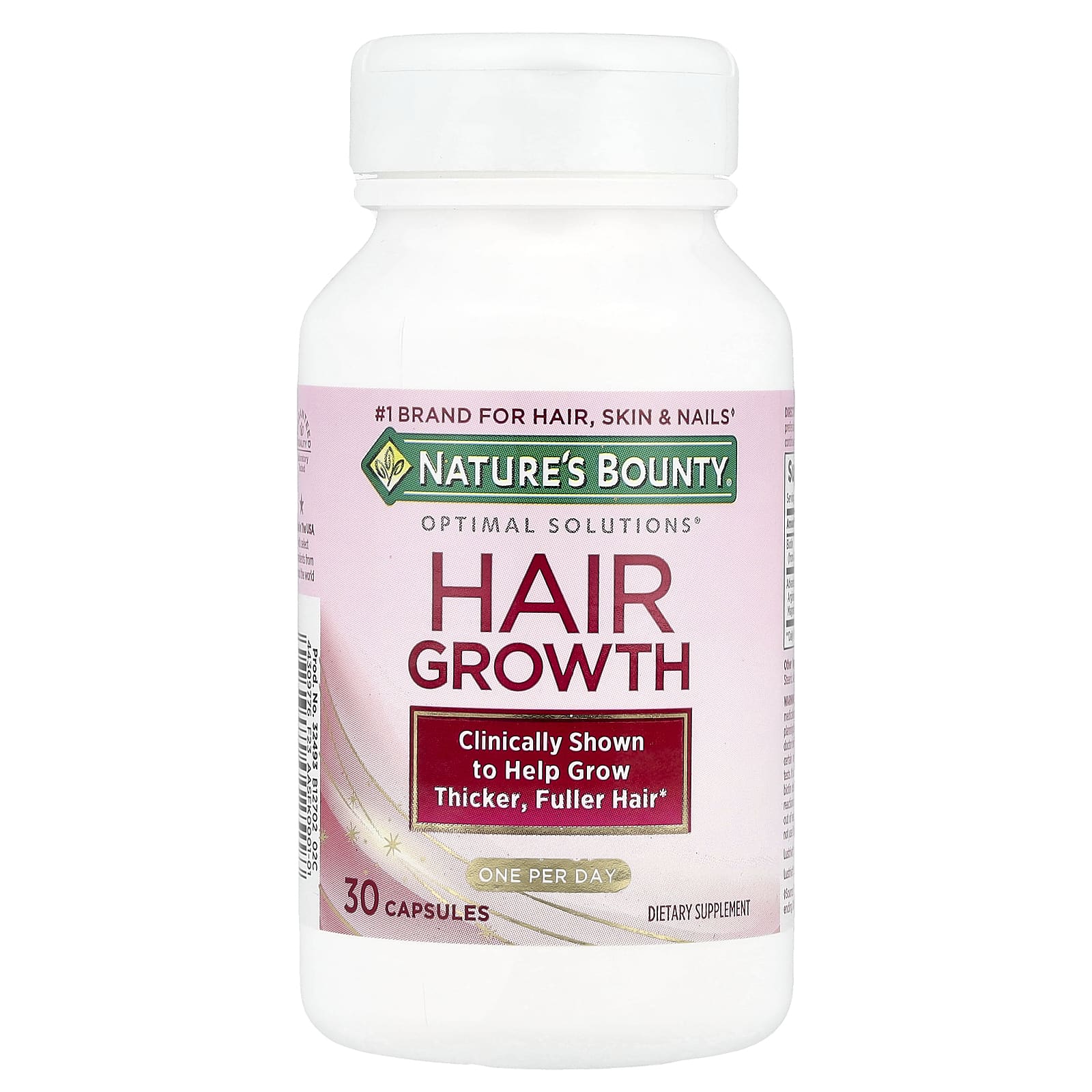 Nature's Bounty, Optimal Solutions®, для роста волос, 30 капсул