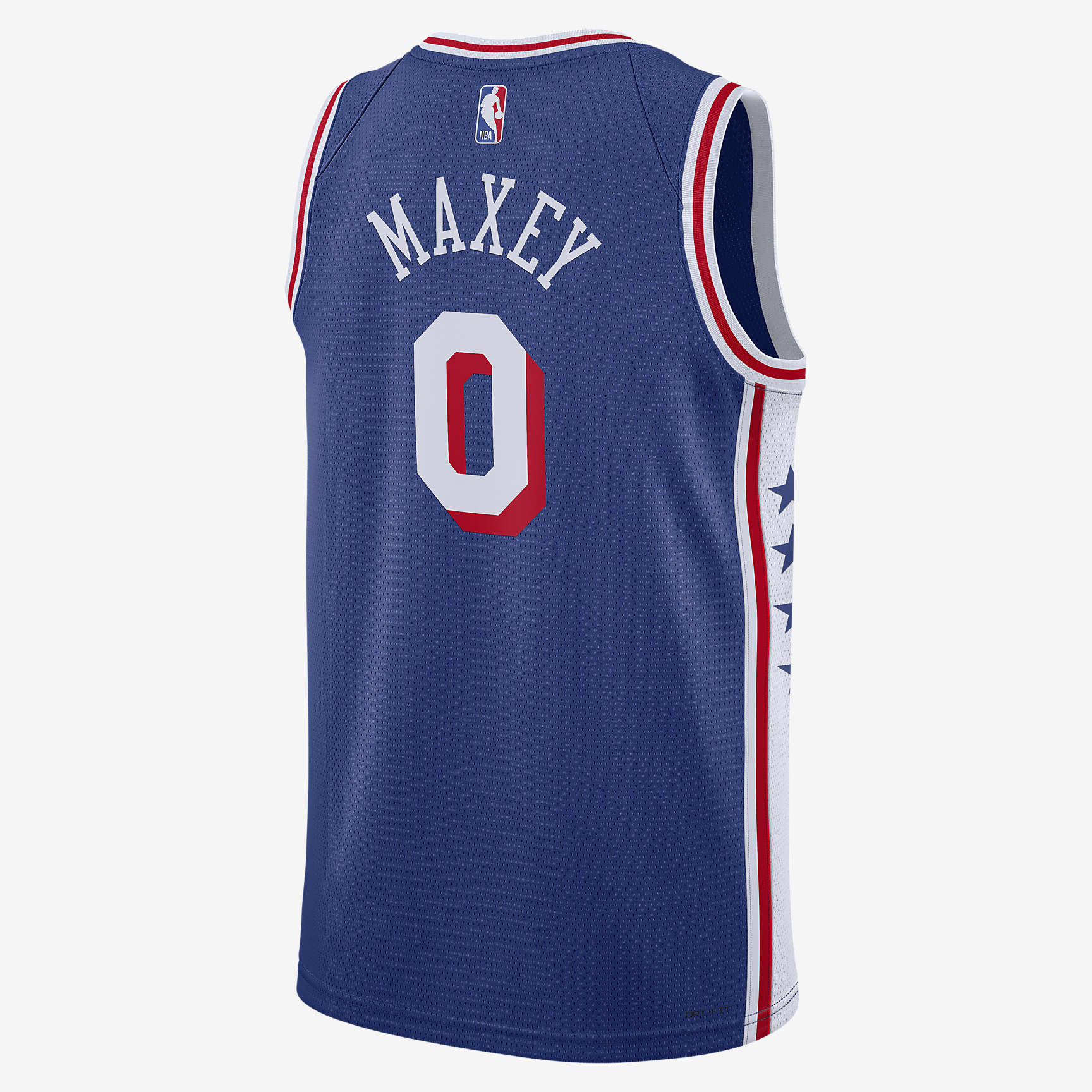 Tyrese Maxey Philadelphia 76ers 2023/24 Icon Edition Men's Nike Dri-FIT NBA Swingman Jersey
