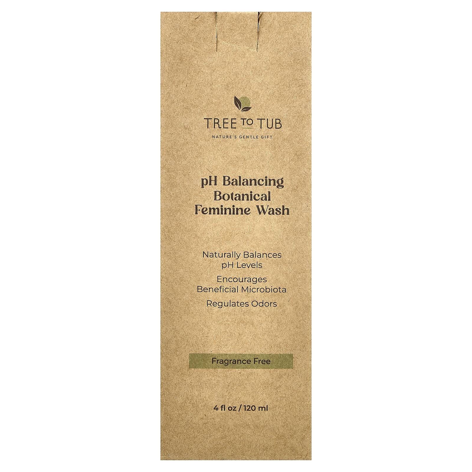 Tree to Tub, очищающее средство для женщин с растительным балансом, без отдушек, 120 мл (4 жидк. унции)
