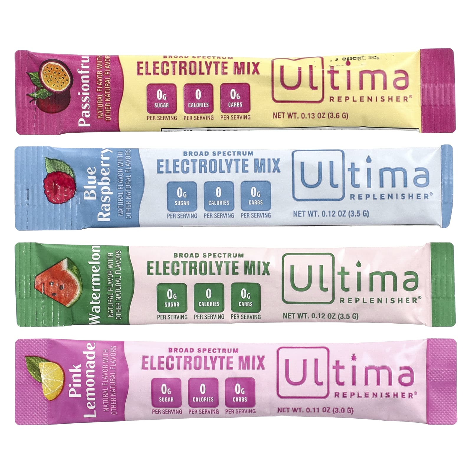 Ultima Replenisher, 6 незаменимых электролитов, ежедневная смесь электролитов, разнообразный набор, 20 стиков