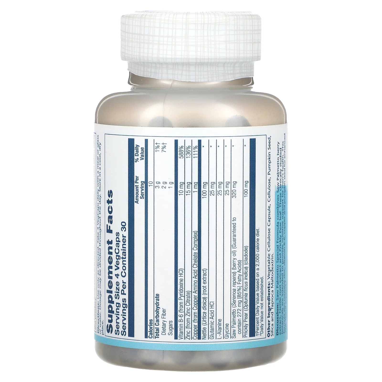 Solaray, Saw Palmetto, 120 вегетарианских капсул