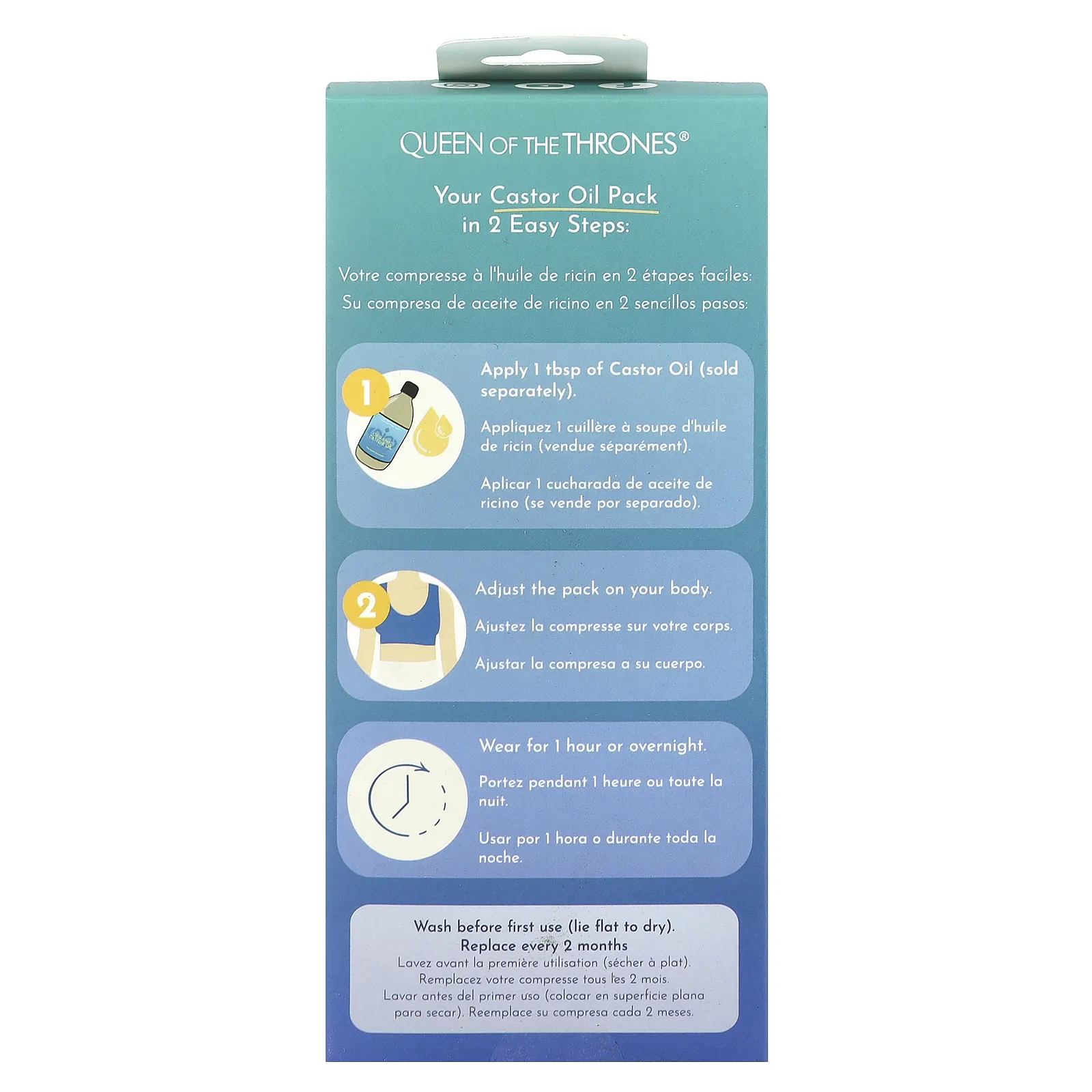 Queen of the Thrones, Касторовое масло, для таза и бедер, 1 шт.