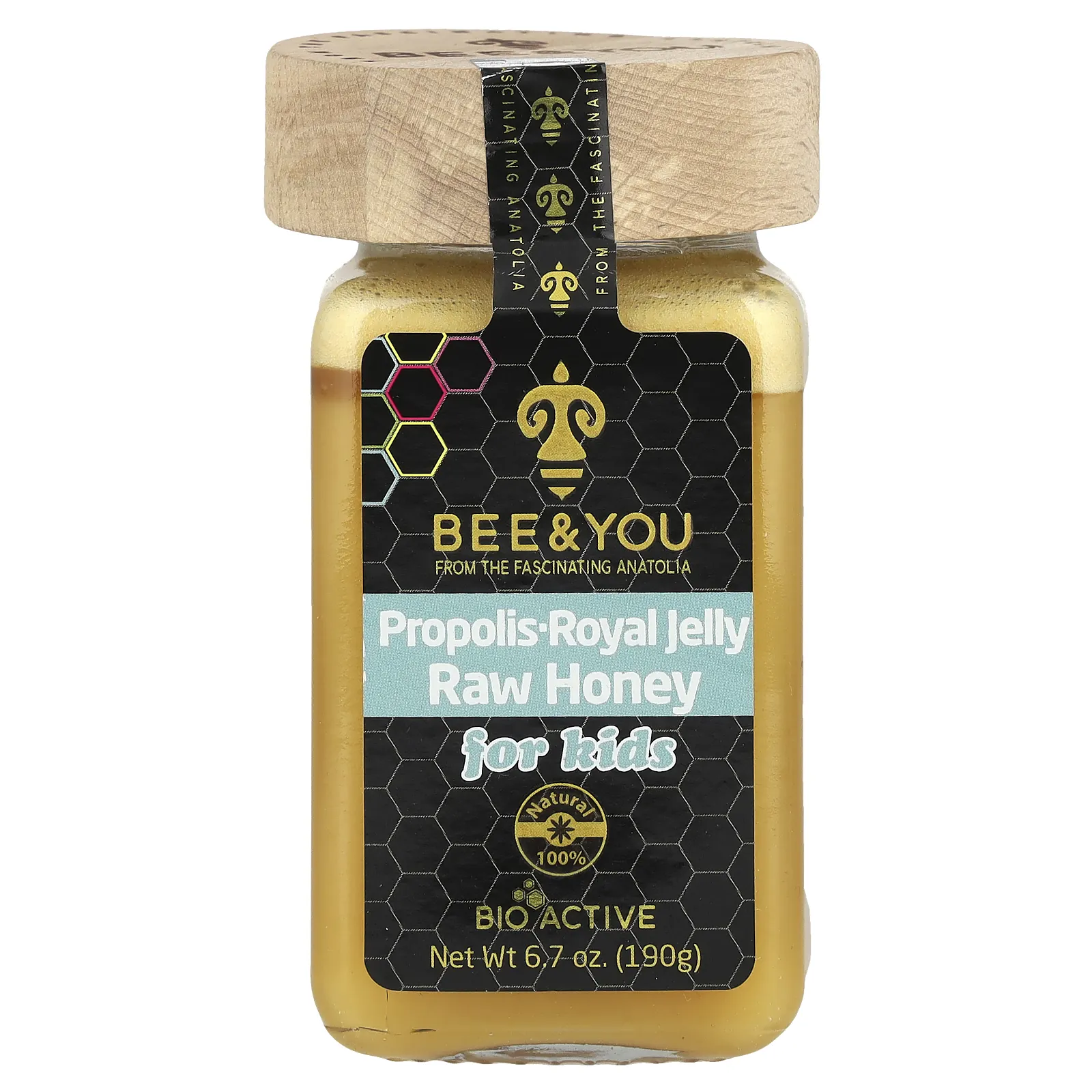 Bee&You, Raw Honey, прополис, маточное молочко, для детей, 190 г (6,7 унции)