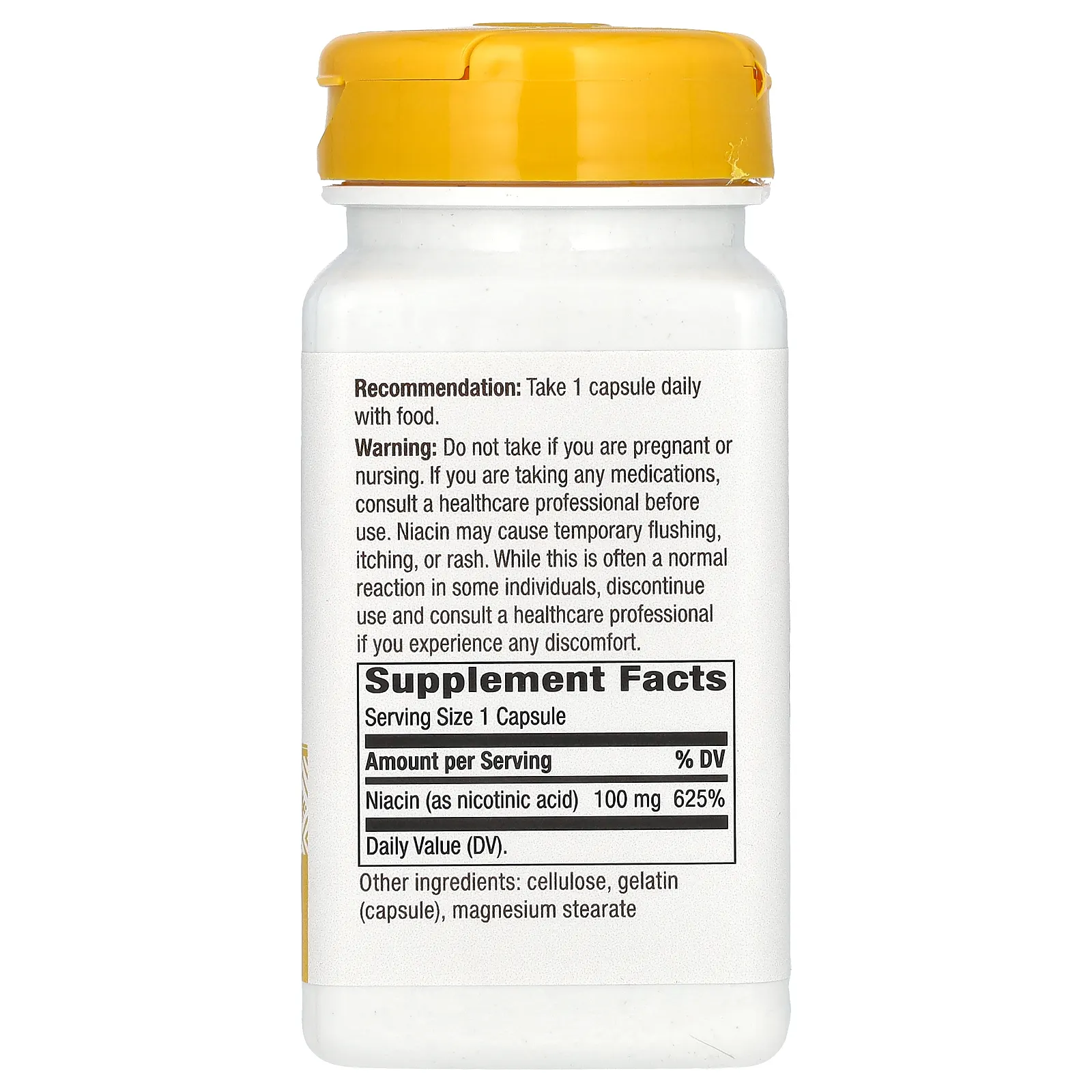 Nature's Way, ниацин (витамин В3), 100 мг, 100 капсул