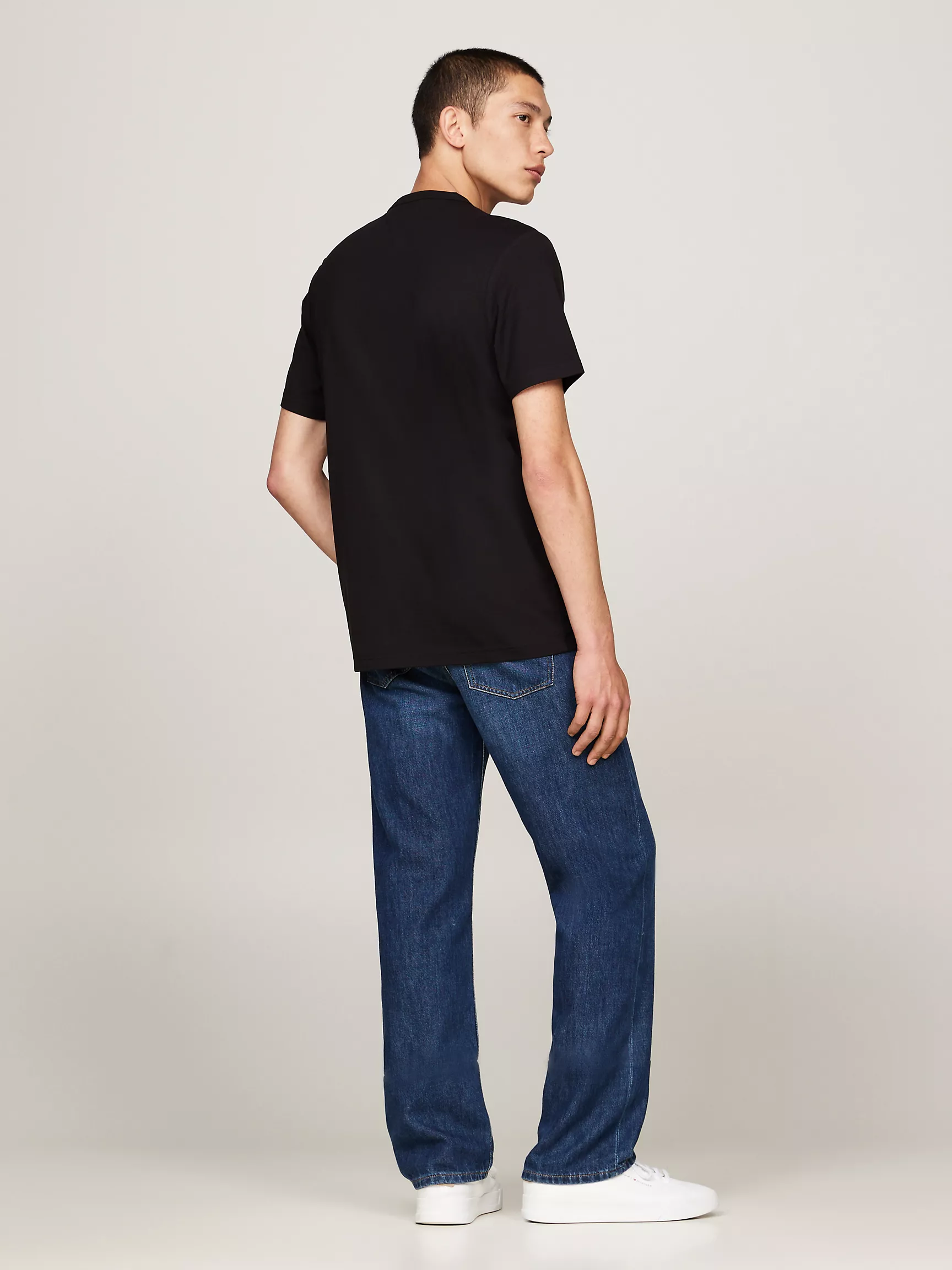 Мужская футболка Tommy Hilfiger, Однотонная технологичная футболка