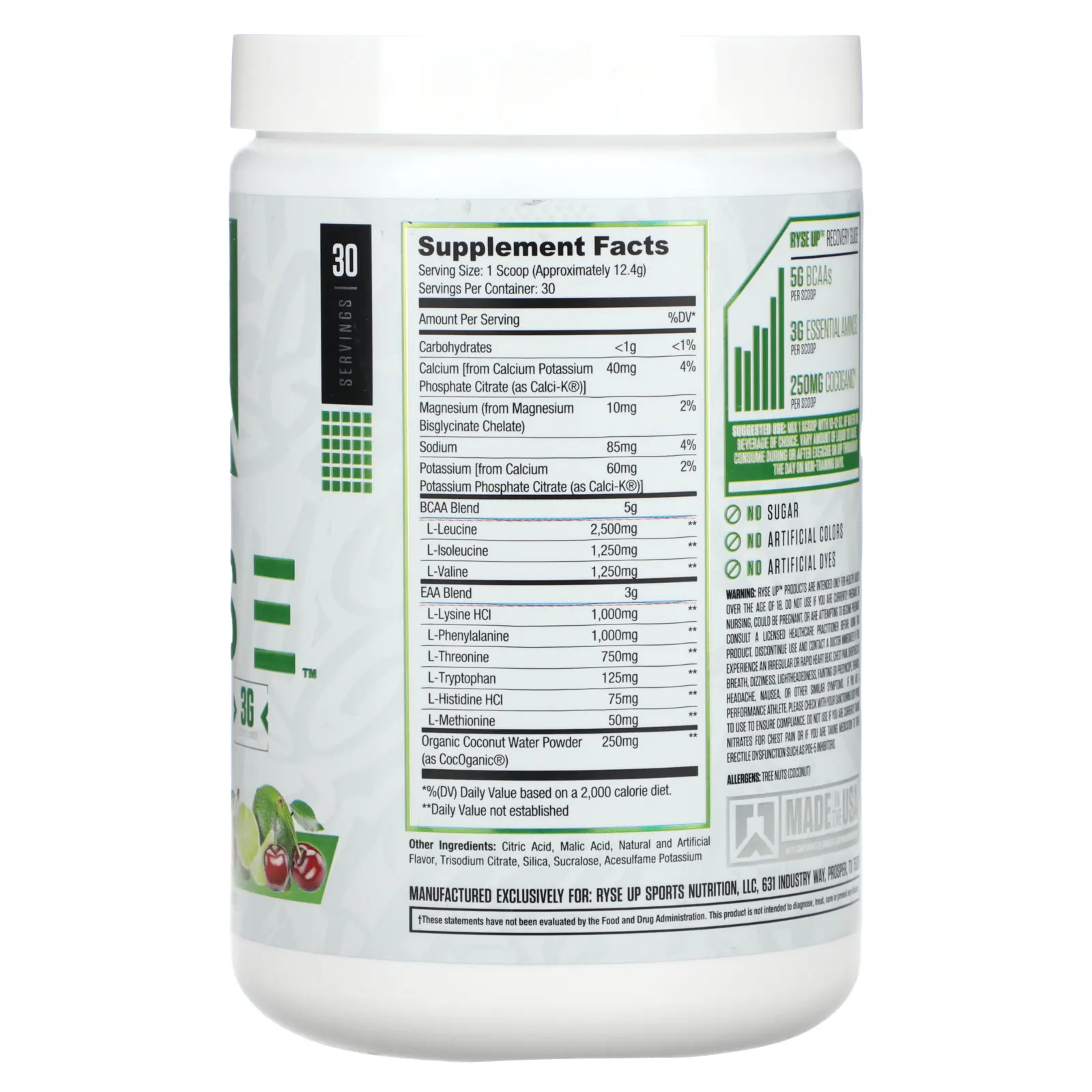 RYSE, BCAA / EAA, вишневый лаймад, 372 г (13,1 унции)