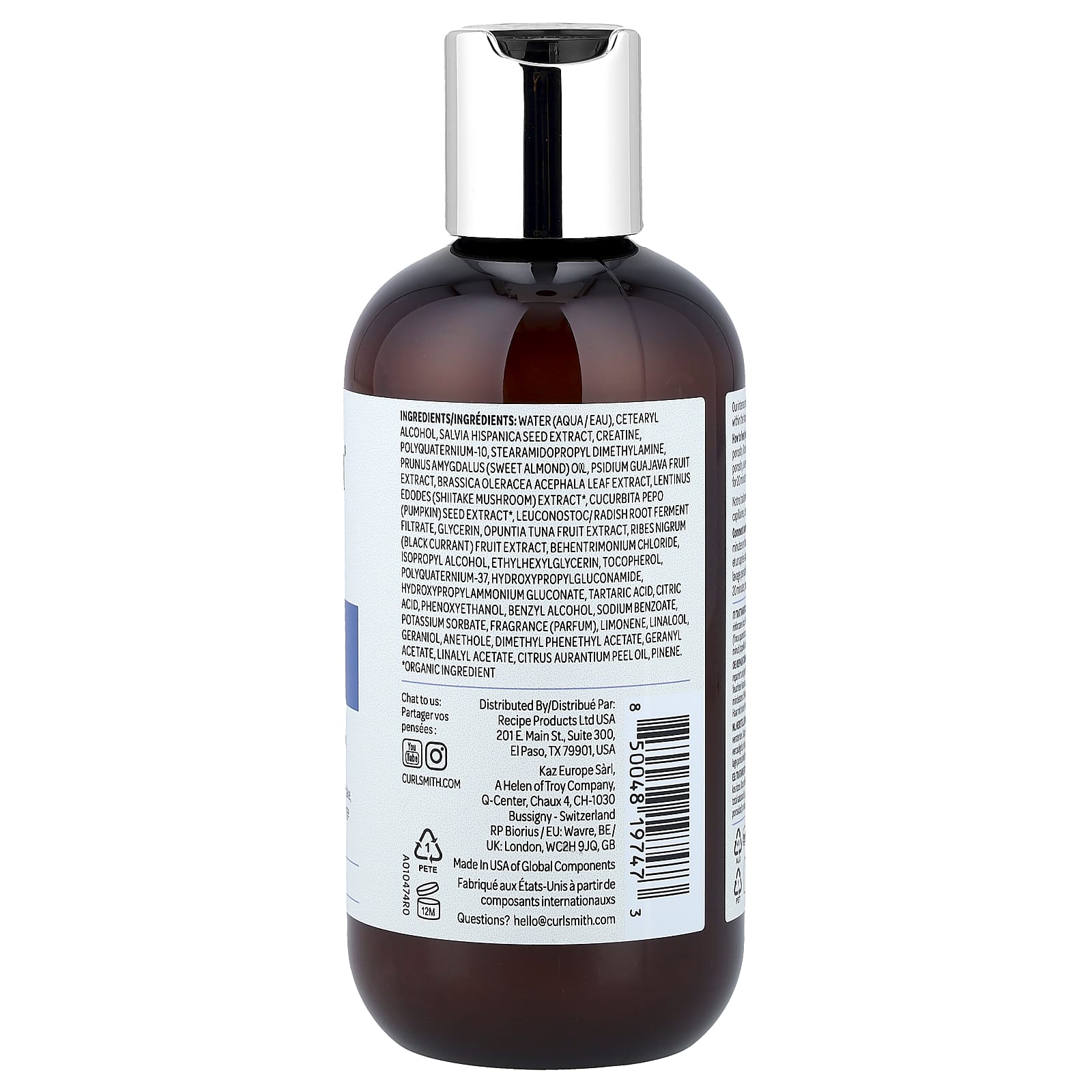 Curlsmith, Bond Curl, восстанавливающая бальзам, для слабых или поврежденных волос, 237 мл (8 жидк. унций)