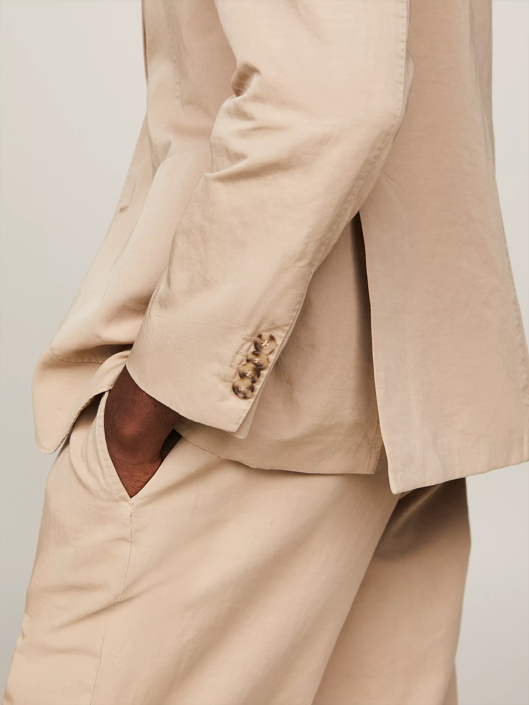 Мужской пиджак Tommy Hilfiger, Пиджак стандартного кроя из хлопка и льна